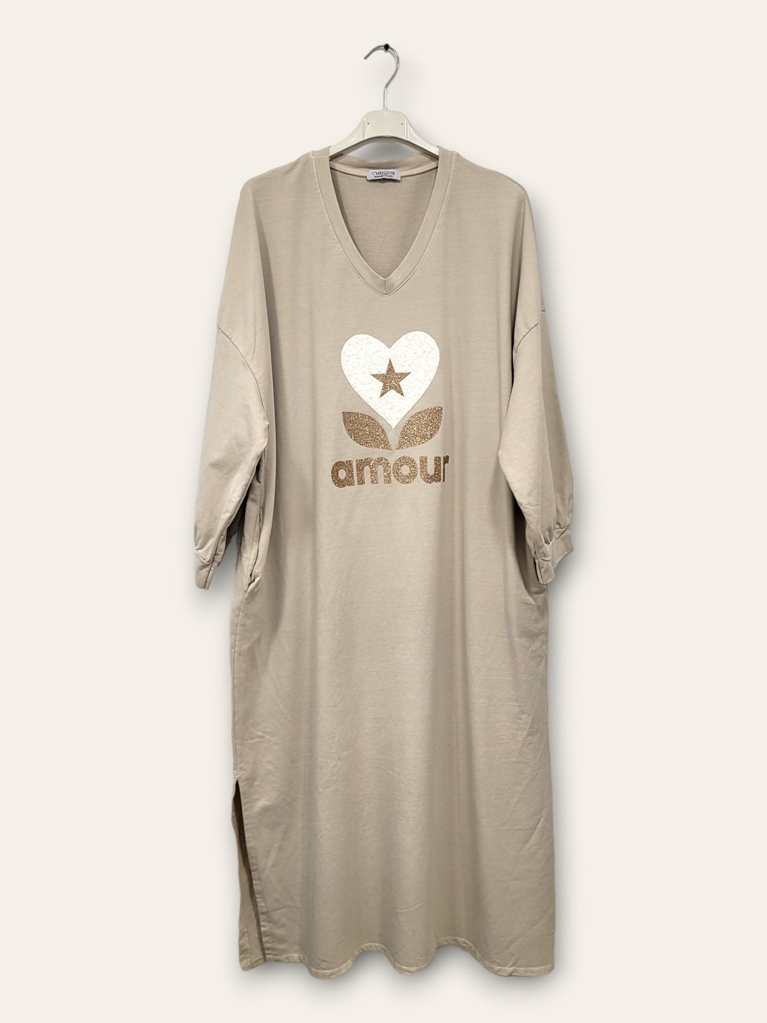 Mayorista C'MELODIE - Vestido Suelto Talla Grande con Estampado de Moda
