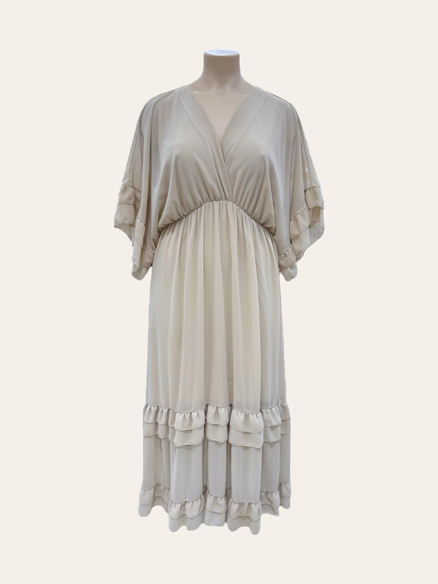 Mayorista C'MELODIE - Vestido fluido de gran tamaño con mangas kimono