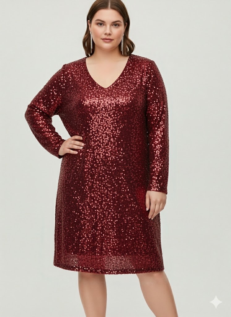 Wholesaler C'MELODIE - Plus Size - Elegant Sequin Tunic