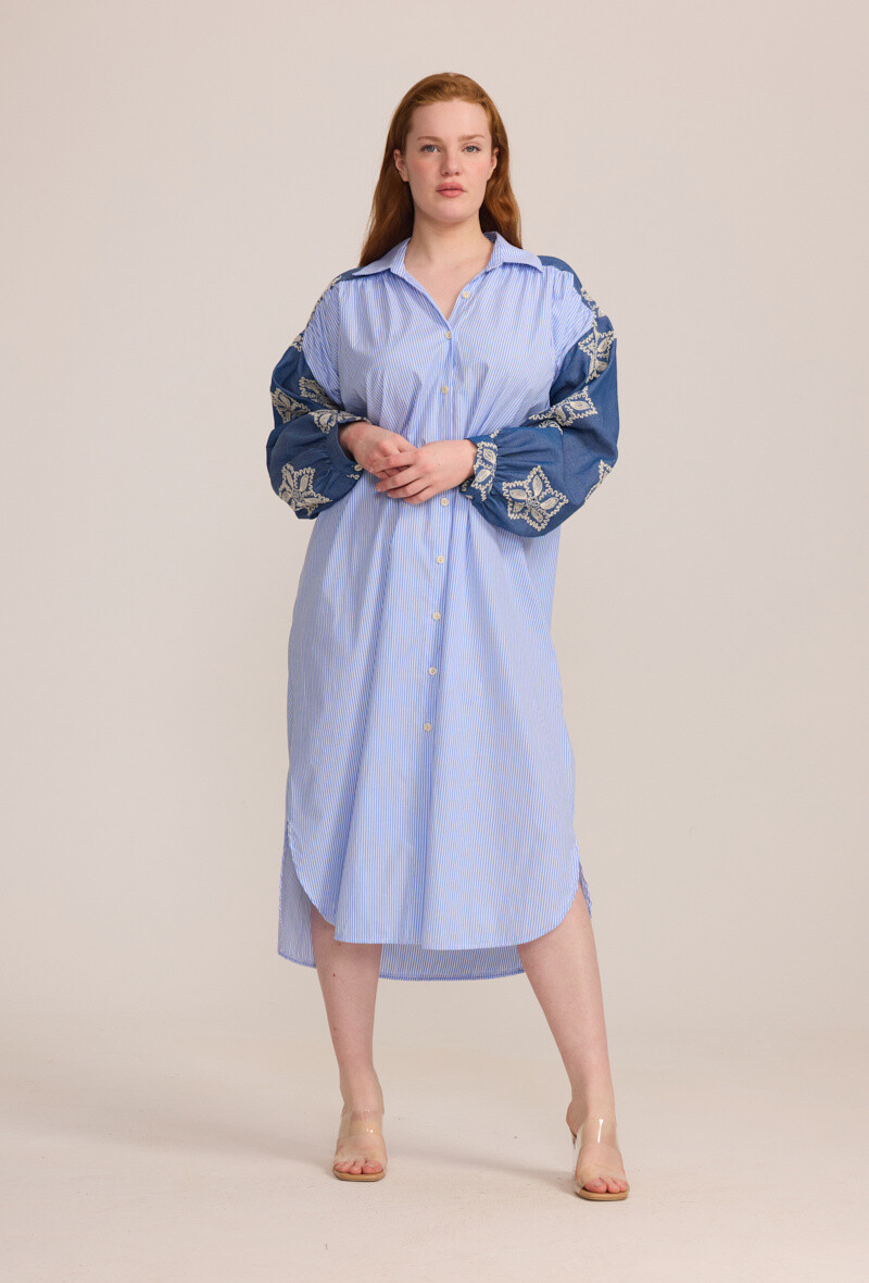 Grossiste C'MELODIE - Grande taille Chemise Longue à Manches Imprimées