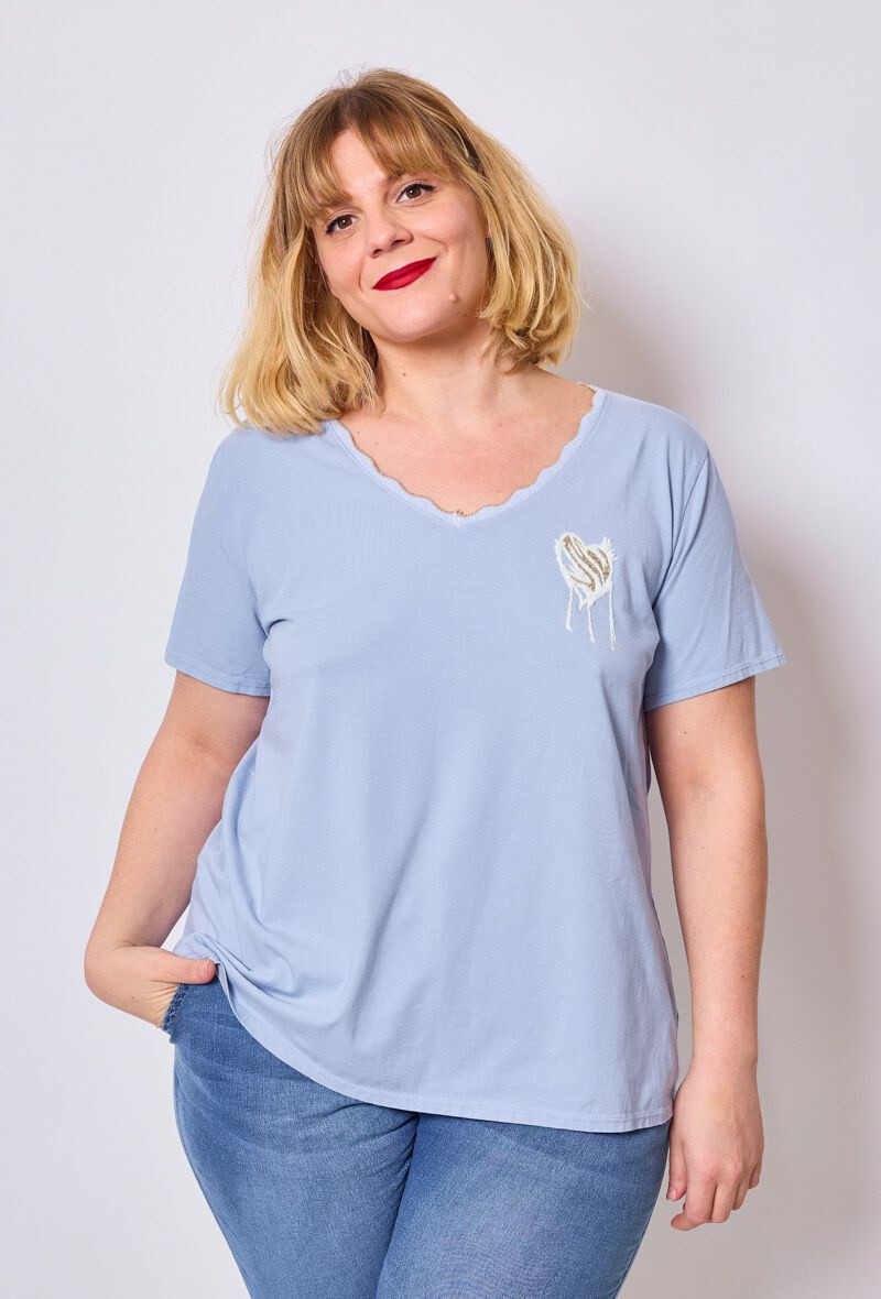 Wholesaler C'MELODIE - Heart tshirt