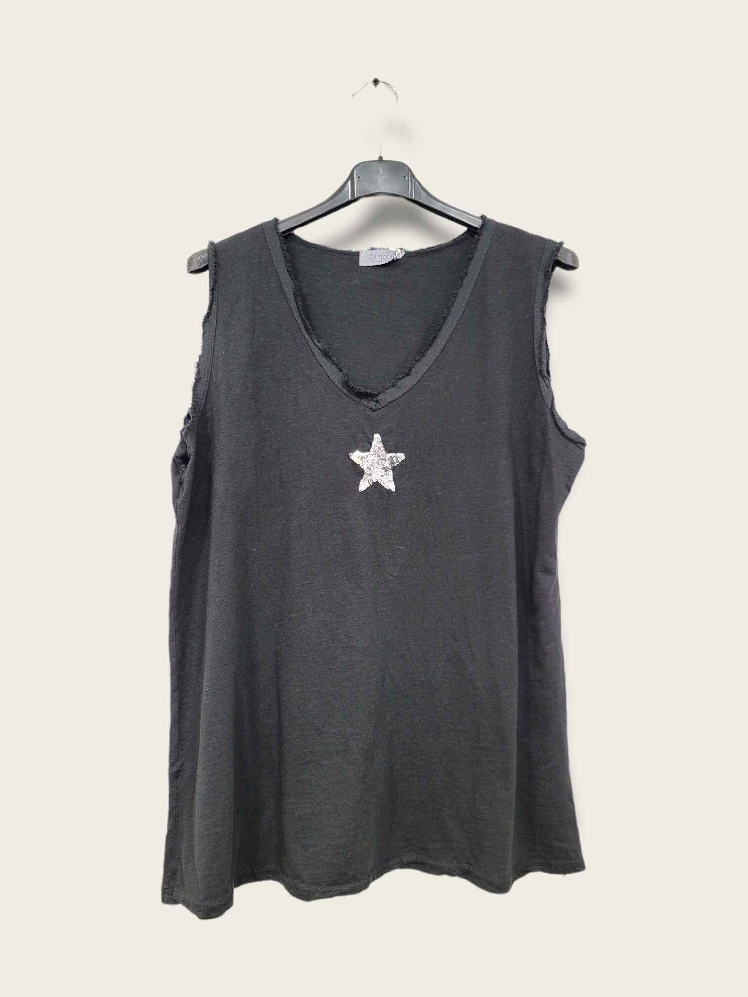 Grossista C'MELODIE - T-shirt senza maniche di grandi dimensioni con stella
