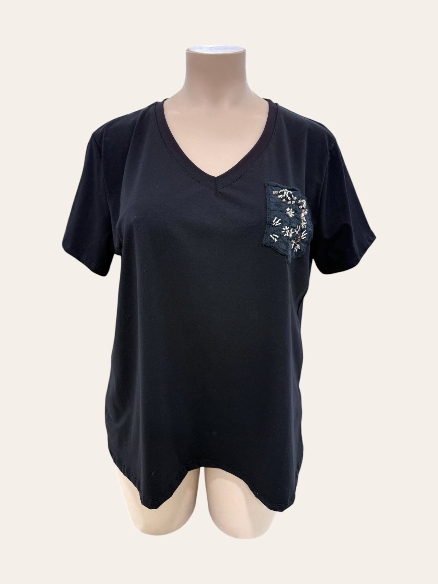 Großhändler C'MELODIE - Großer Blütentaschen-T-Shirt