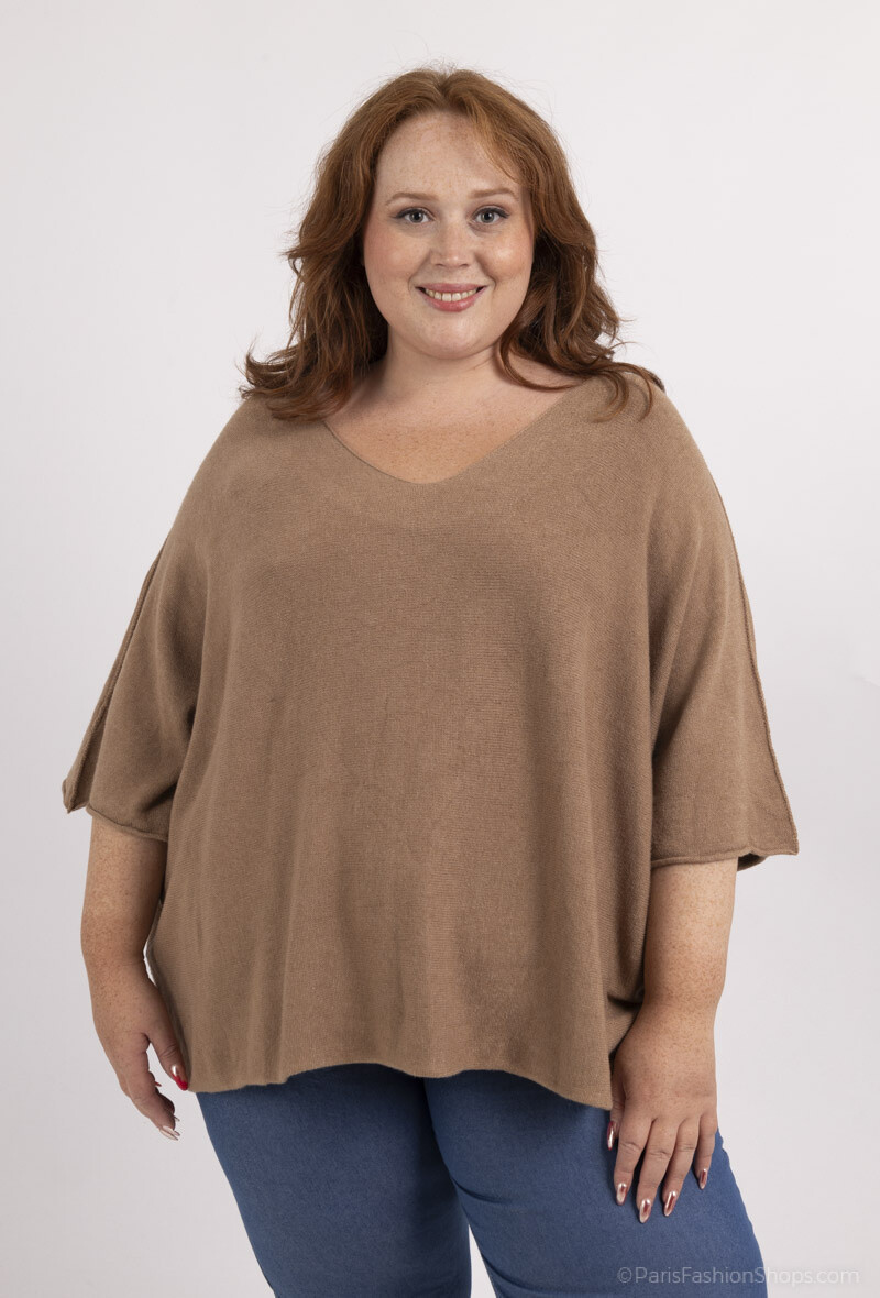 Grossiste C'MELODIE - Pull ample à col en V