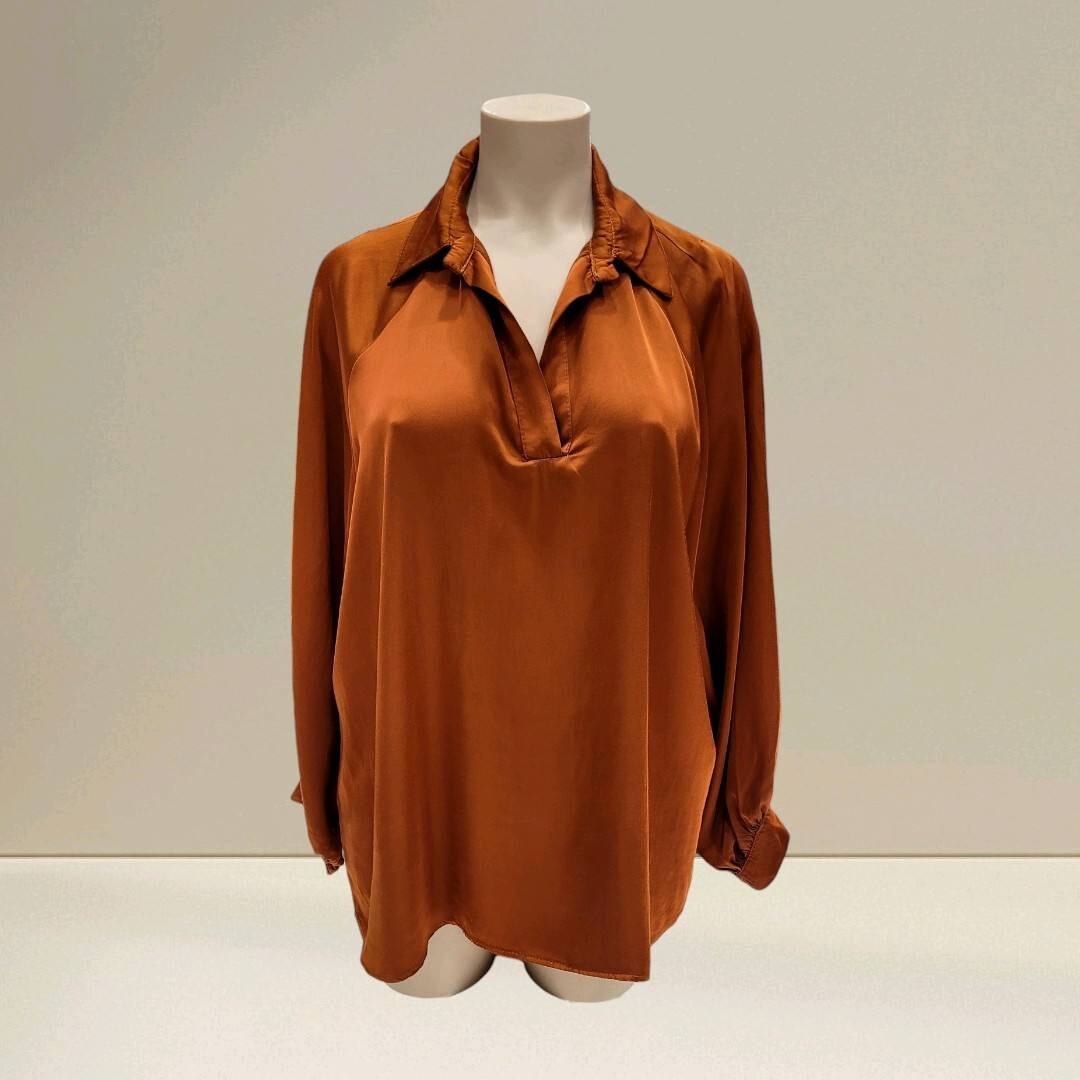 Grossiste C'MELODIE - Chemise Satinée à Col V