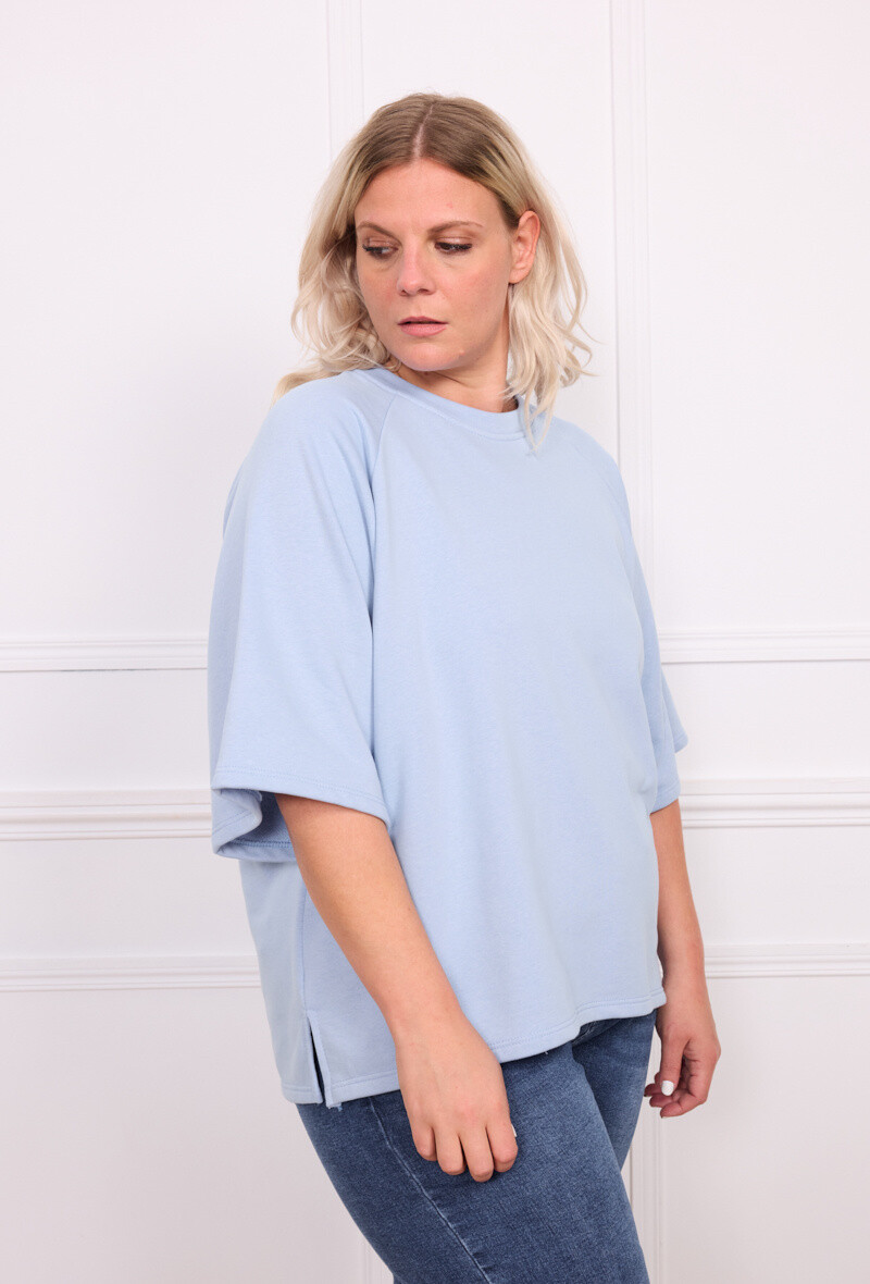 Grossiste C'MELODIE - Grande taille T-shirt oversize à manches raglan