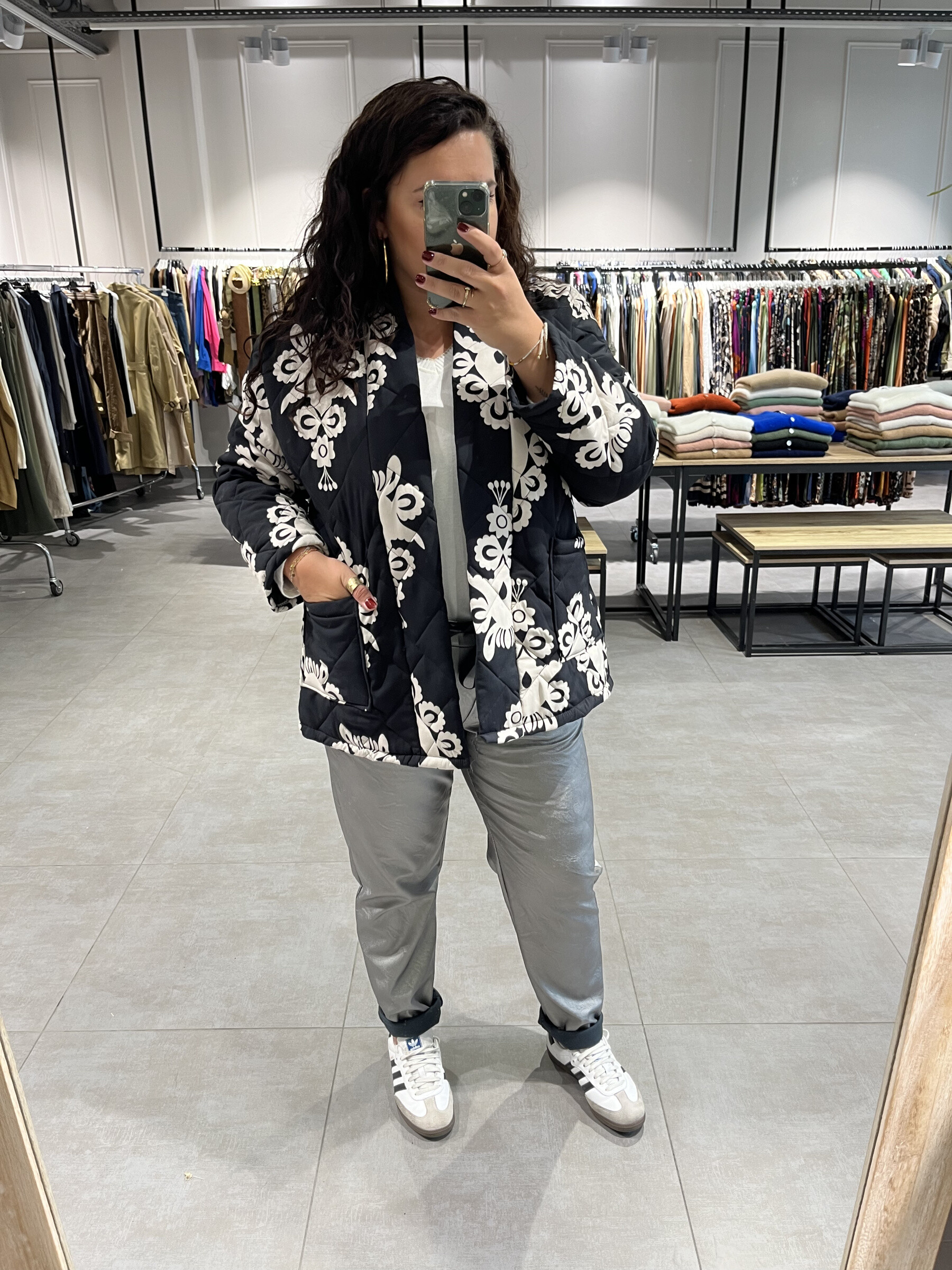 Großhändler C'MELODIE - Elegante gedruckte Jacke