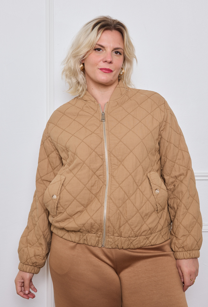 Grossiste C'MELODIE - Grande Taille Veste matelassée à col montant