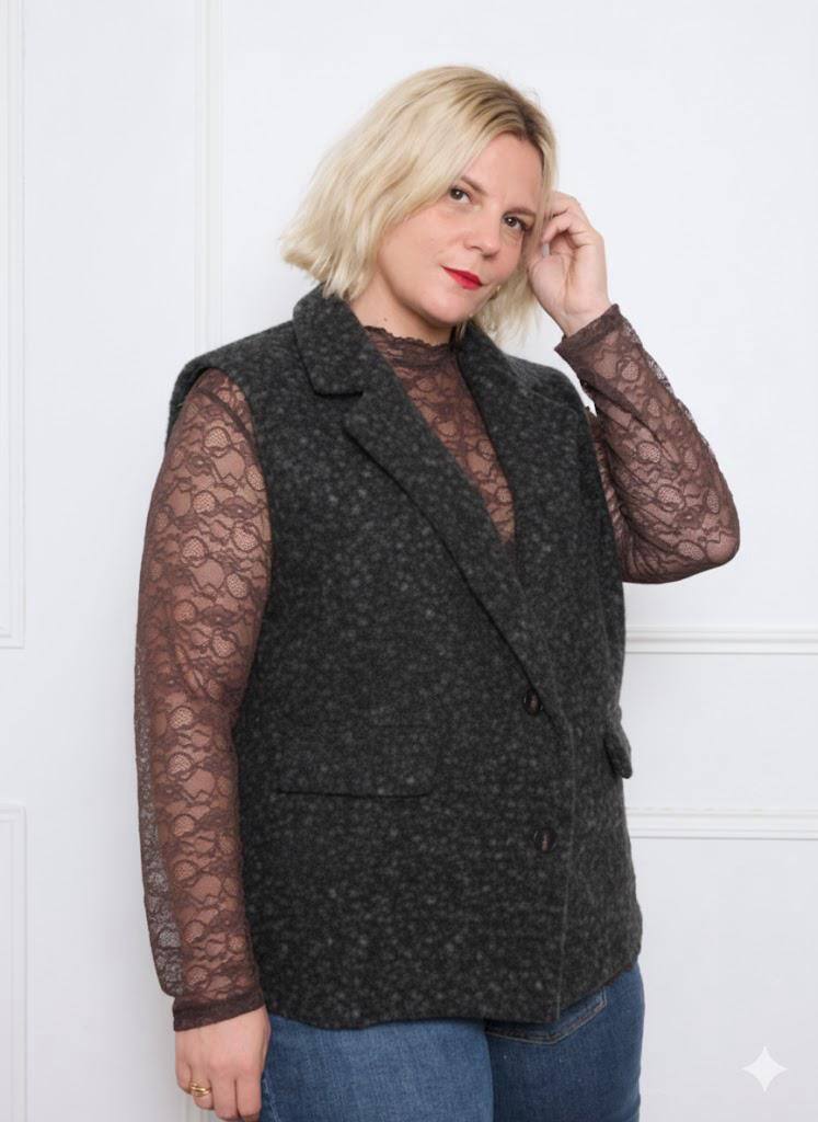 Grossiste C'MELODIE - Grande Taille - Gilet sans manches élégant