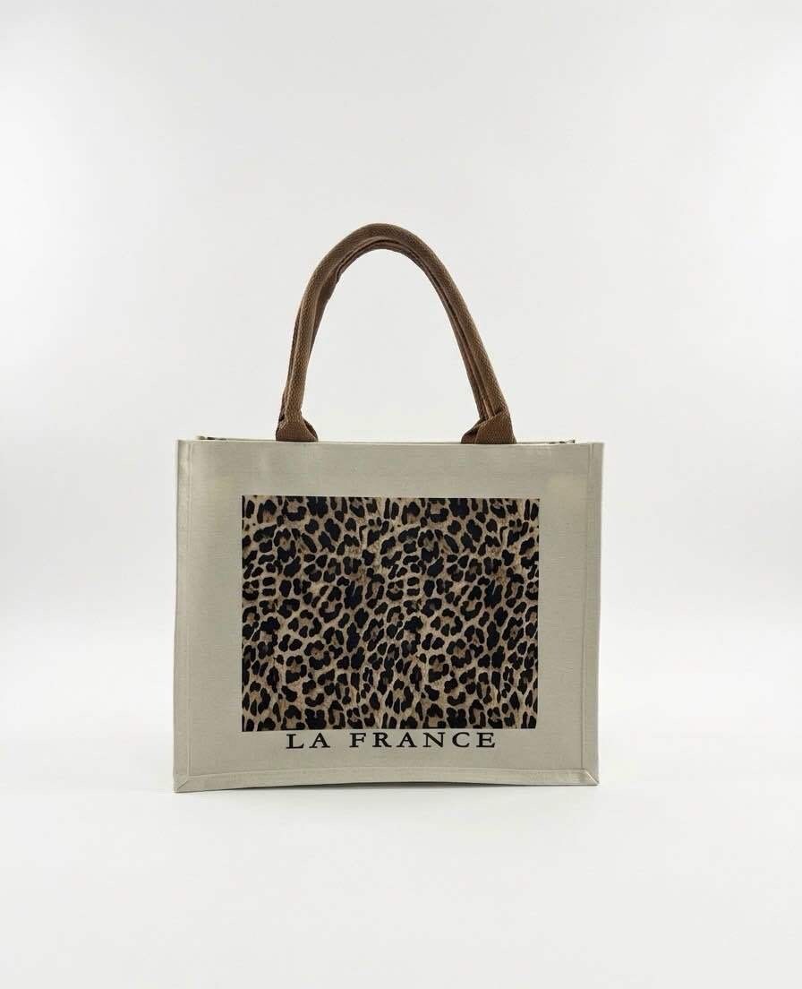 Grossiste CALEYNA - Sac cabas imprimé avec zip