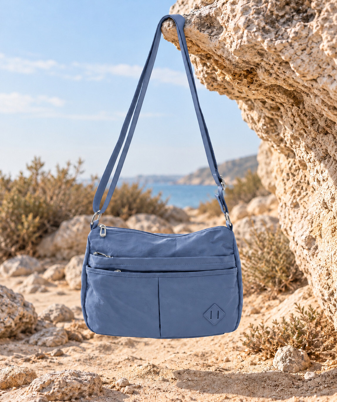 Mayorista CALEYNA - Bolso bandolera suave y ligero de nylon