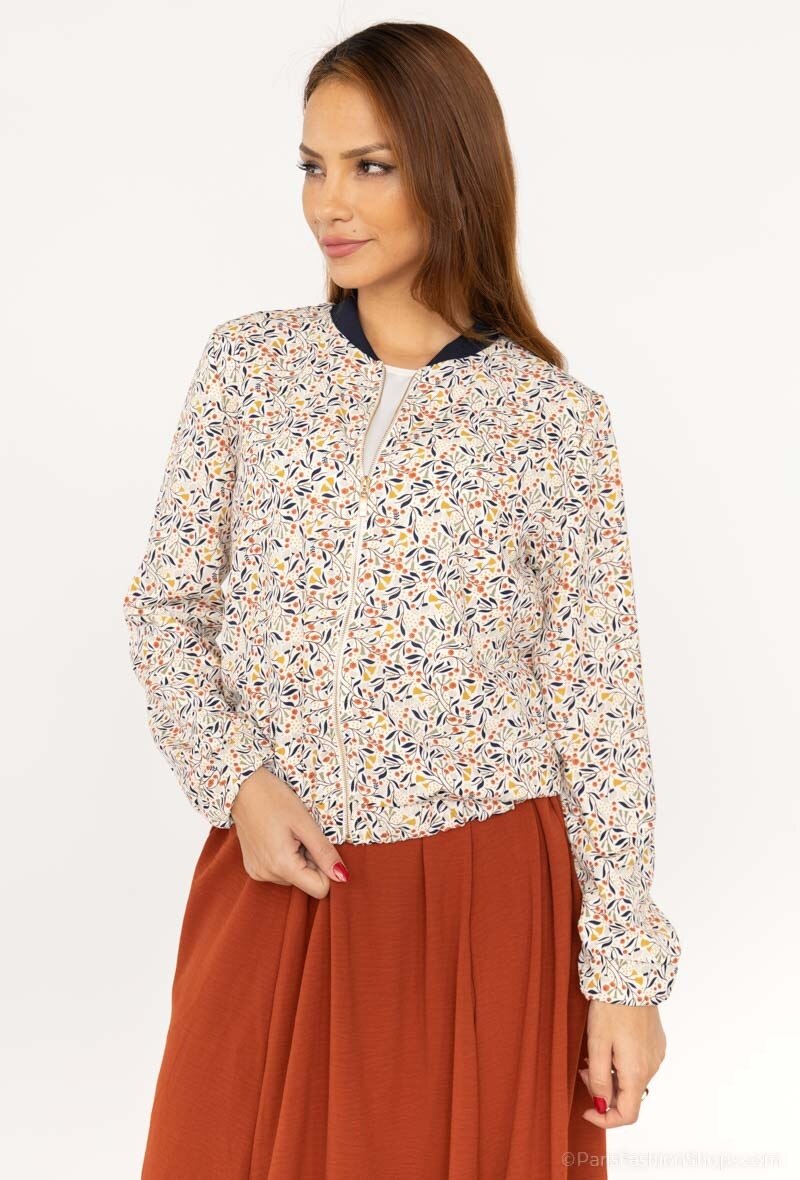 Grossiste Camille de Paris - Bombers zip doré imprimé MINI ME fabrication française CAMILLE DE PARIS