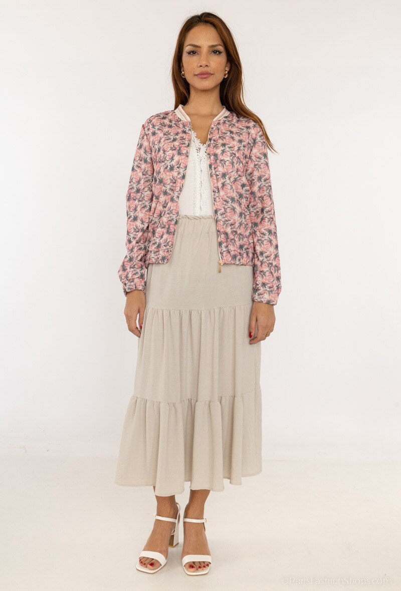 Grossiste Camille de Paris - Bombers zip doré imprimé  MINI ME fabrication française CAMILLE DE PARIS