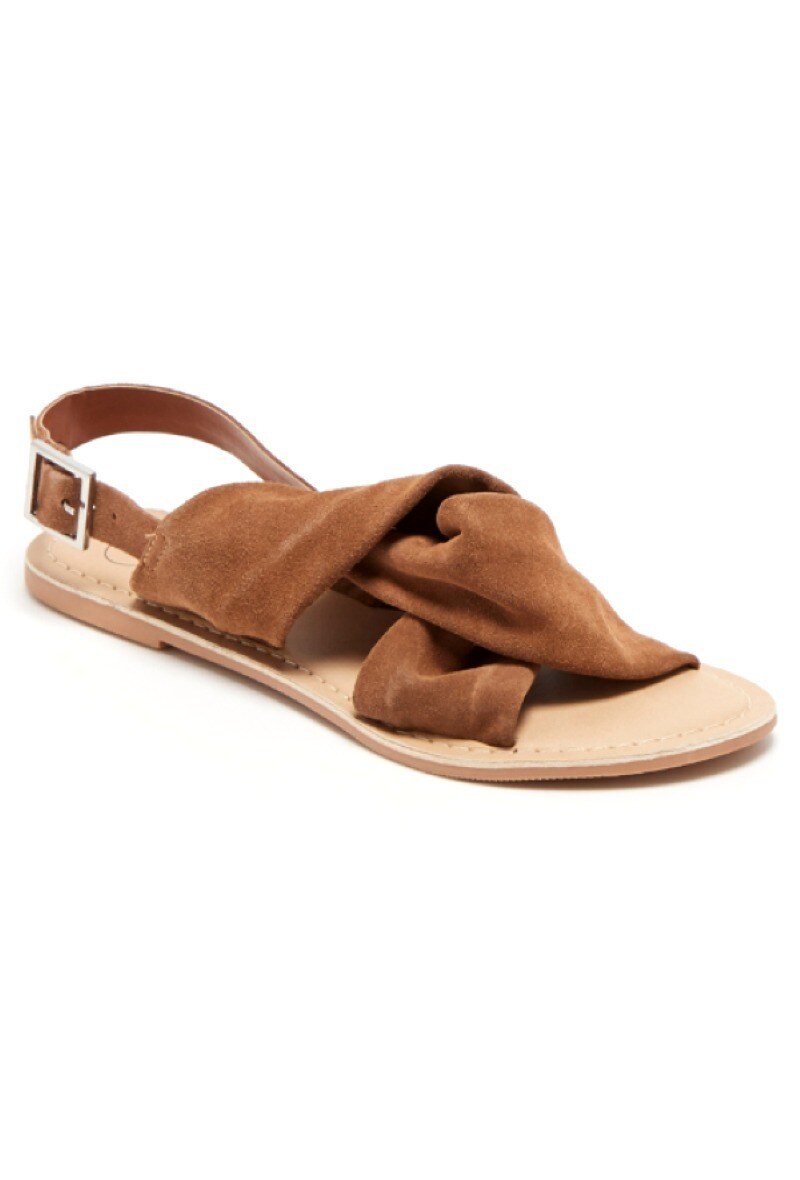 Grossiste CARLA SAMUEL - Sandale ouverte en 100% cuir nubuck
