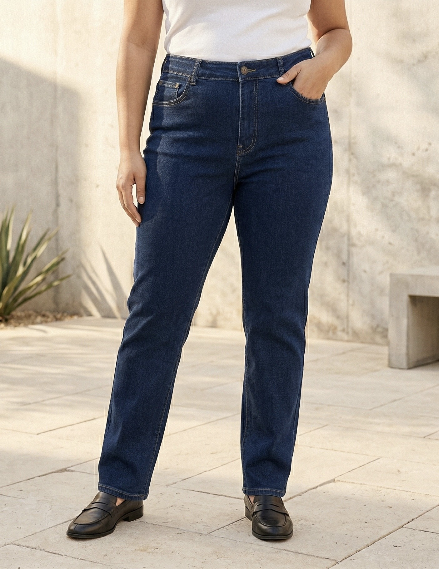 Großhändler CAROLE / VOGGO - Gerade Jeans – Große Größen – Klassisch