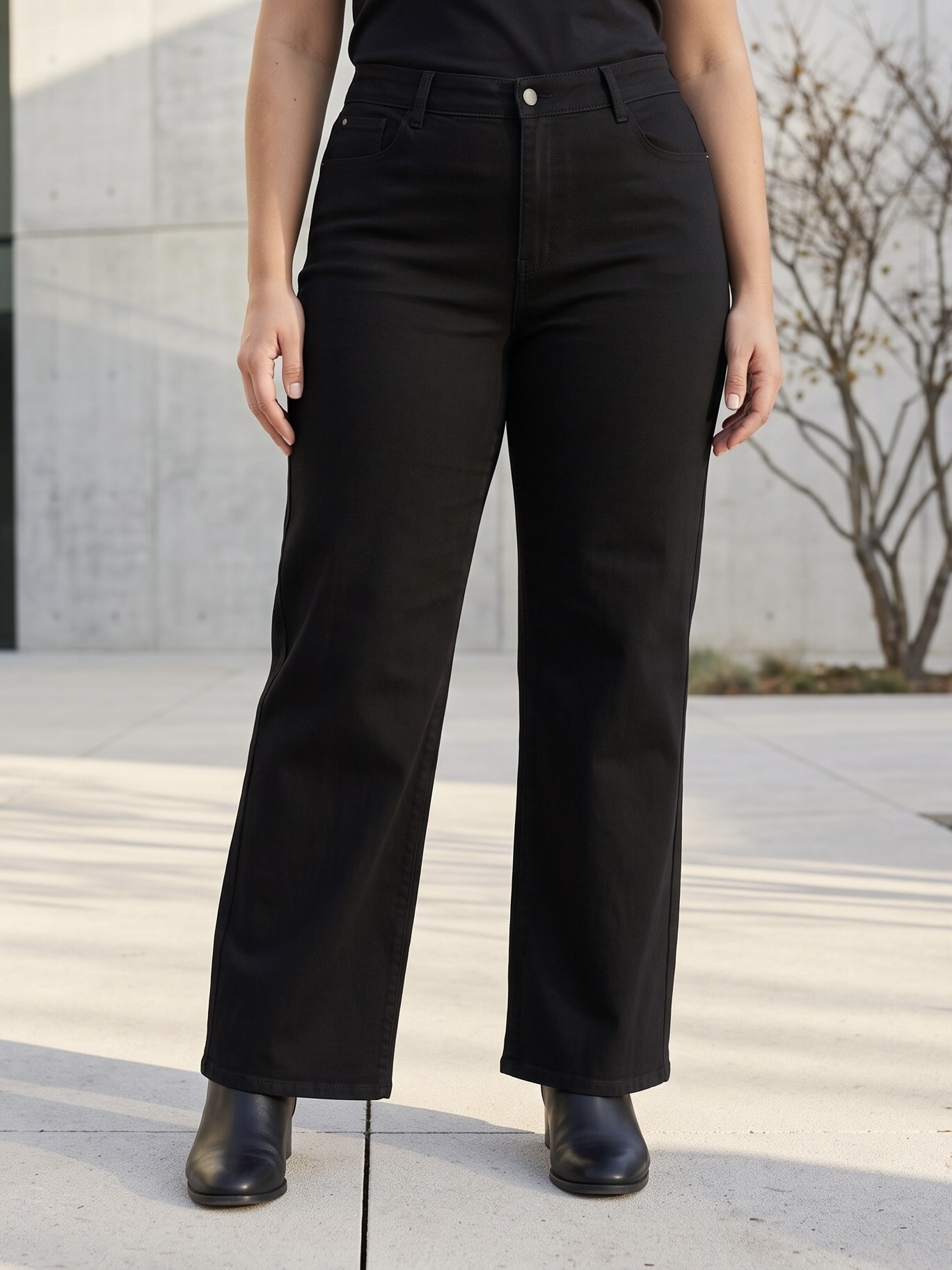 Wholesaler CAROLE / VOGGO - Wide Leg Jeans – Plus Size
