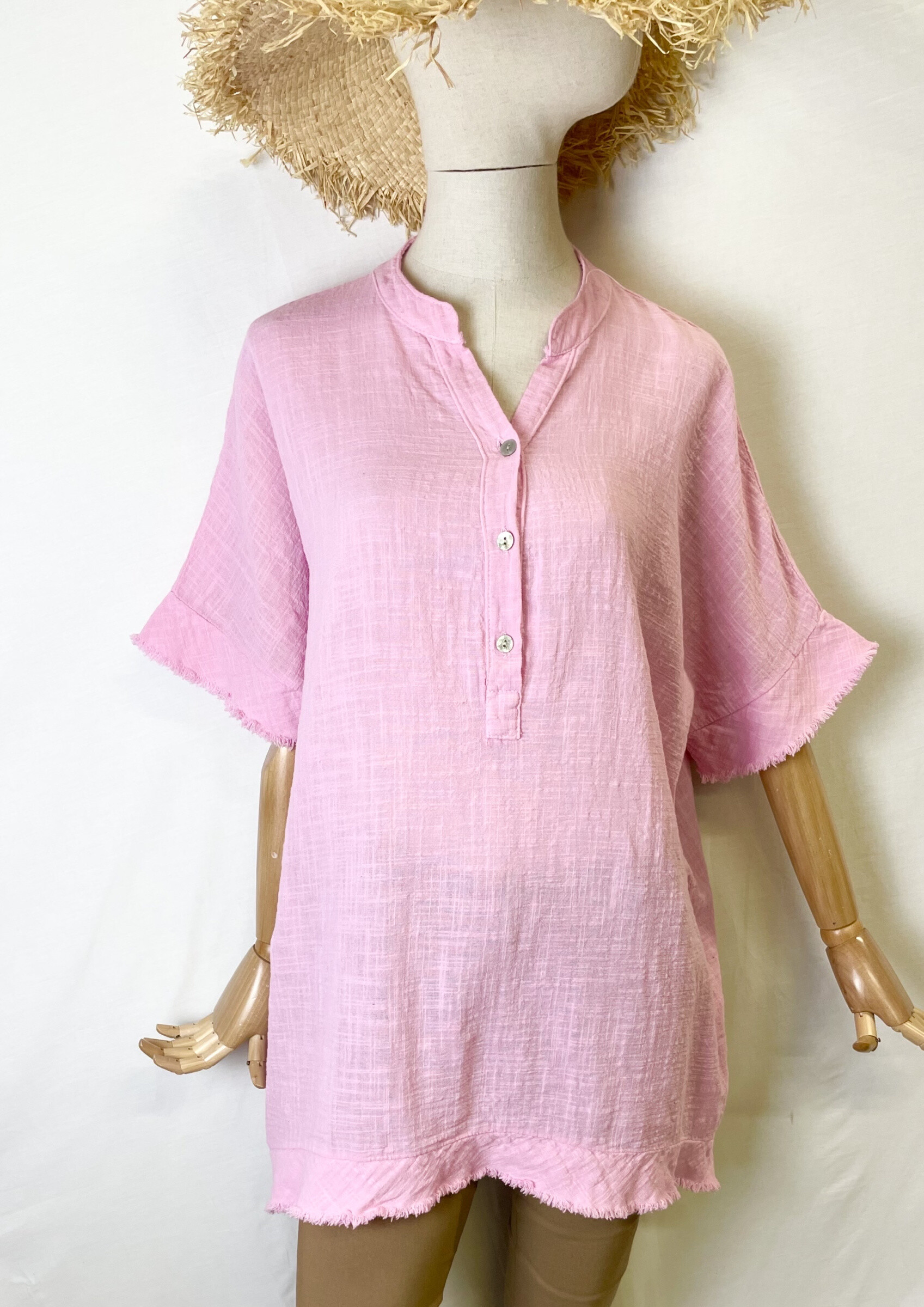 Grossiste Catherine Style - Blouse ample à frangé