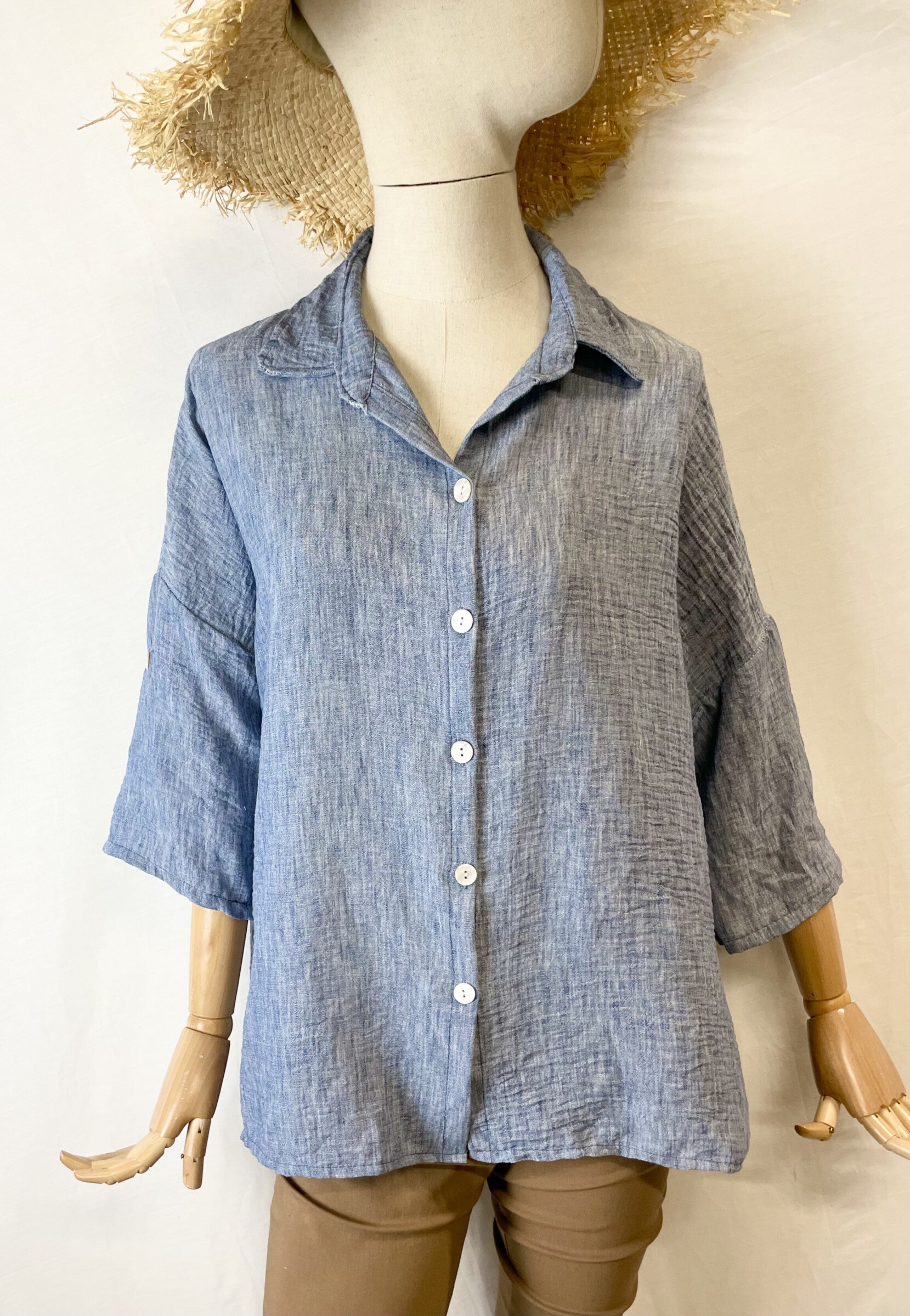Wholesaler Catherine Style - Viscose and short -sleeved blouse