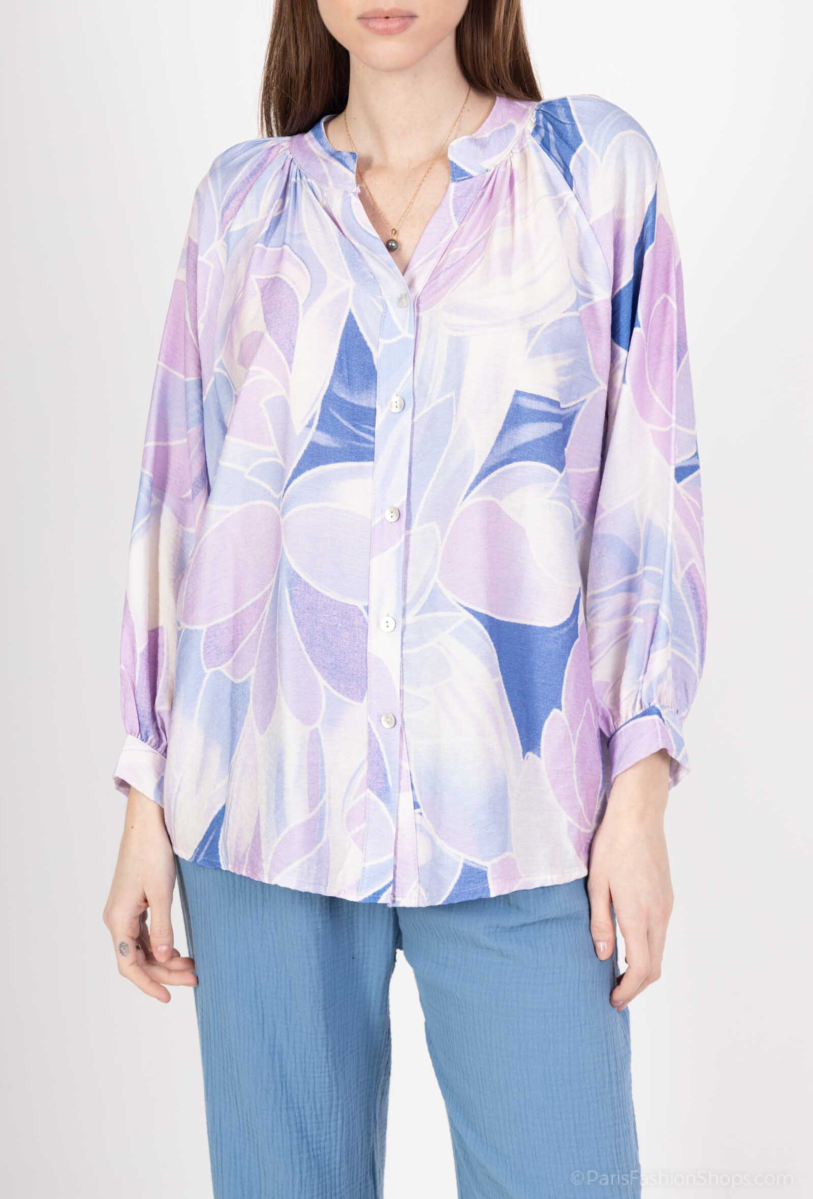 Grossiste Catherine Style - crepe chemisier floral
