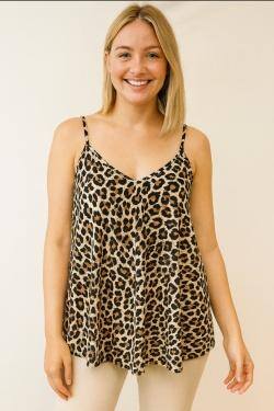 Grossista Catherine Style - Canotta a spalline fluida con tocco di raso setoso