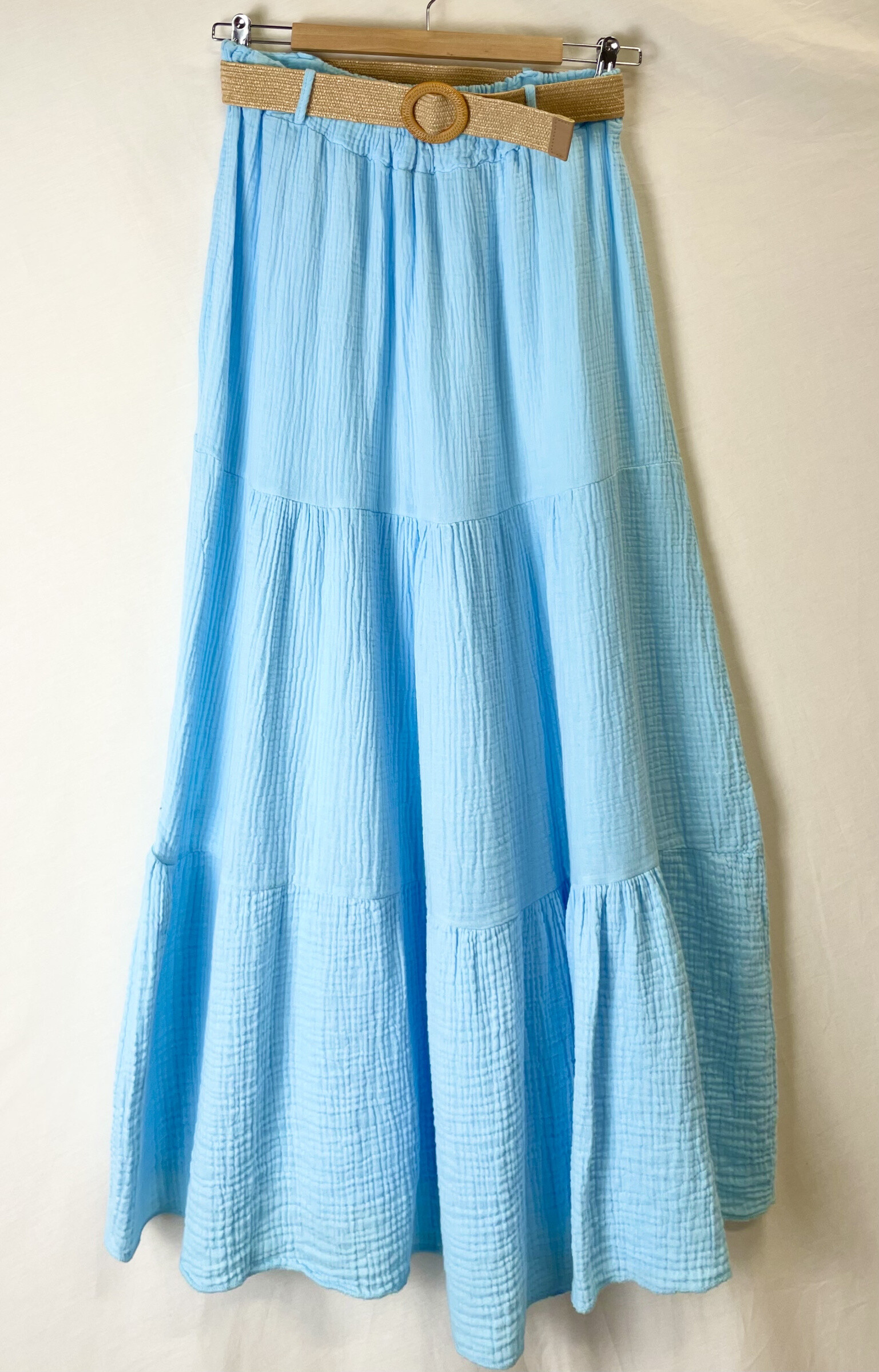 Wholesaler Catherine Style - Heady cotton gauze skirt on a belt