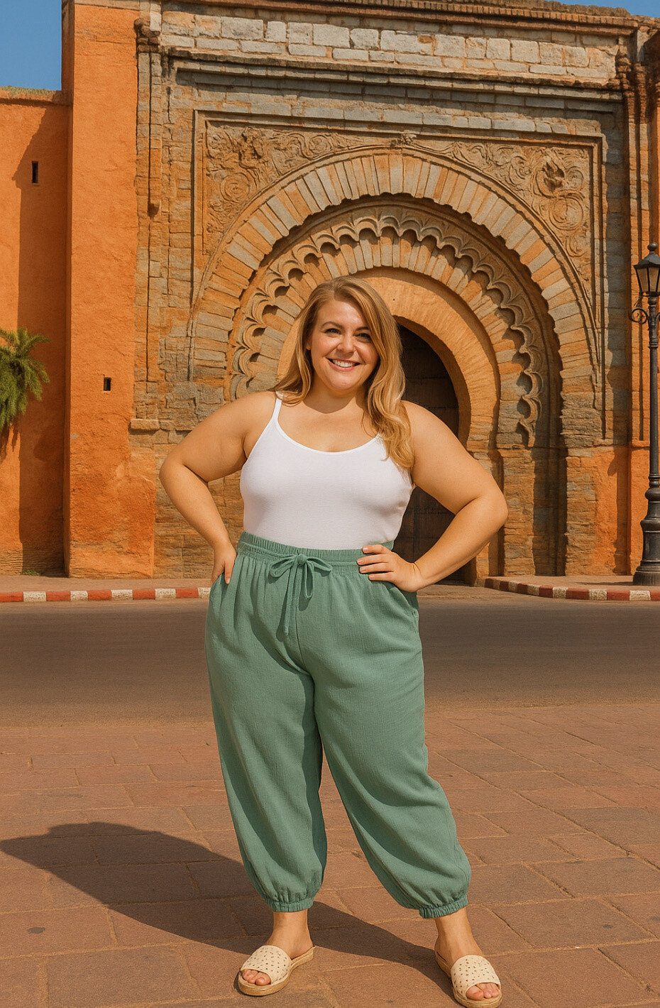 Wholesaler Catherine Style - Aladin sarwelle pants in ample cotton