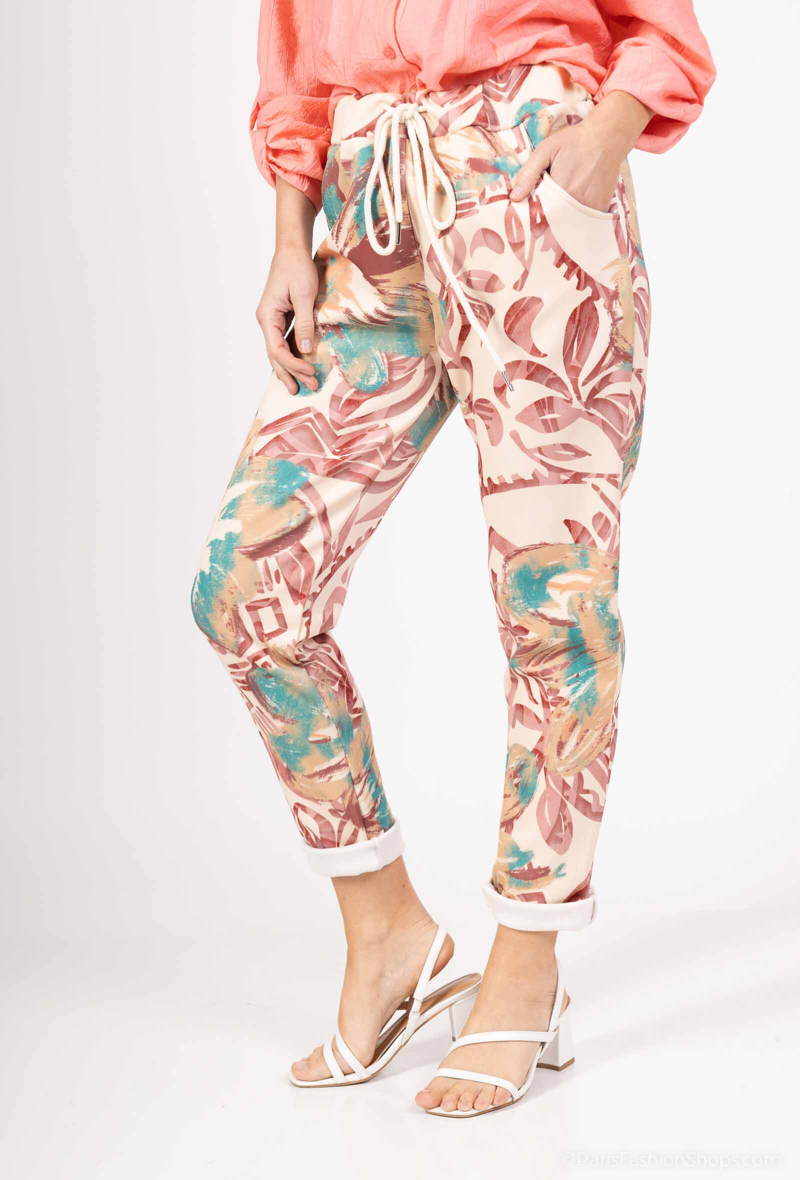 Grossiste Catherine Style - jogging imprimé floral azteque