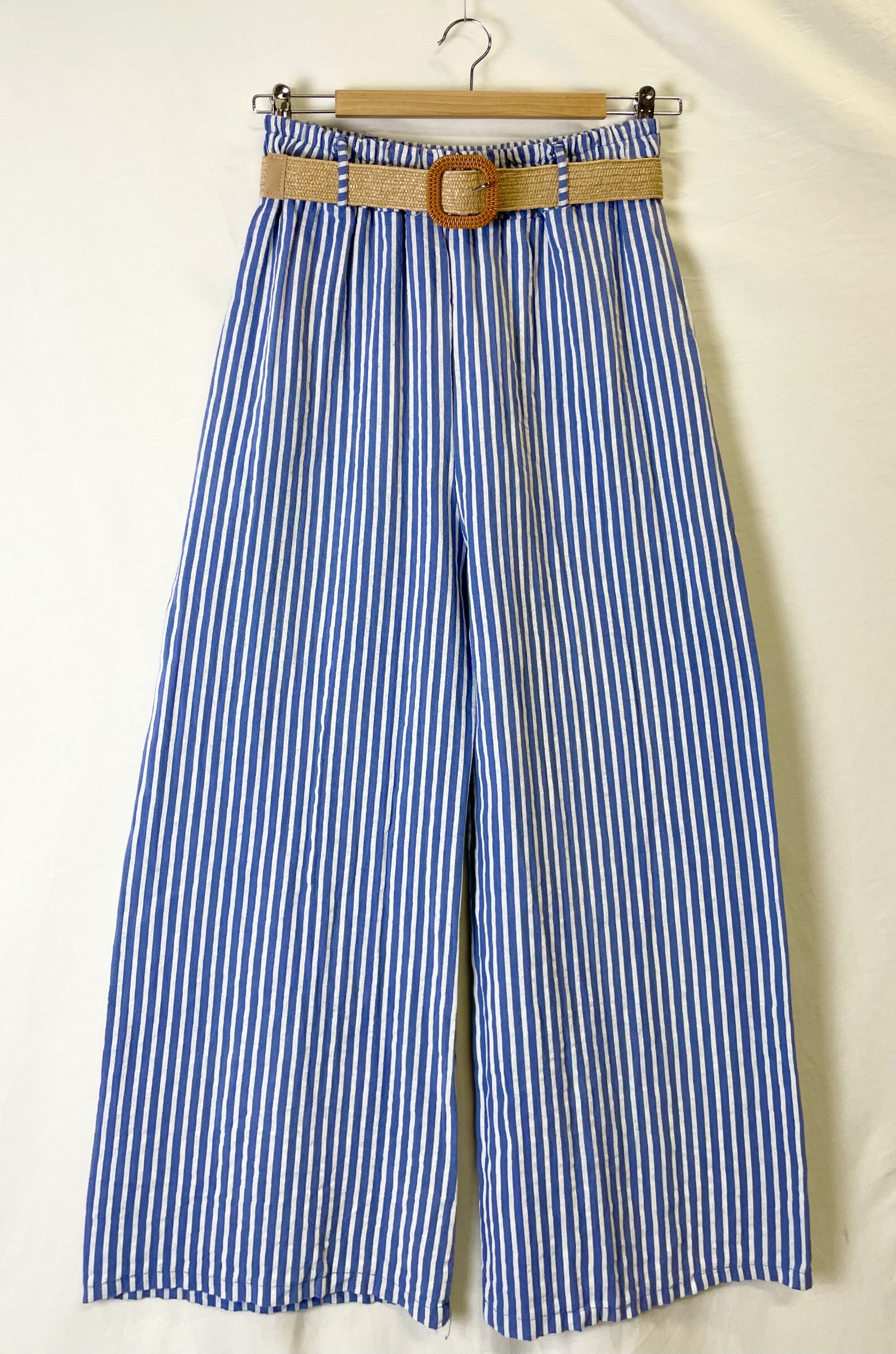 Wholesaler Catherine Style - Cell -printed cottony pants on a belt