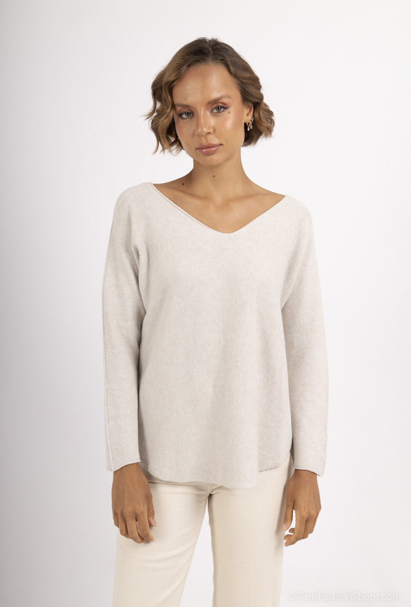 Wholesaler Catherine Style - Long-sleeved textured sweaters