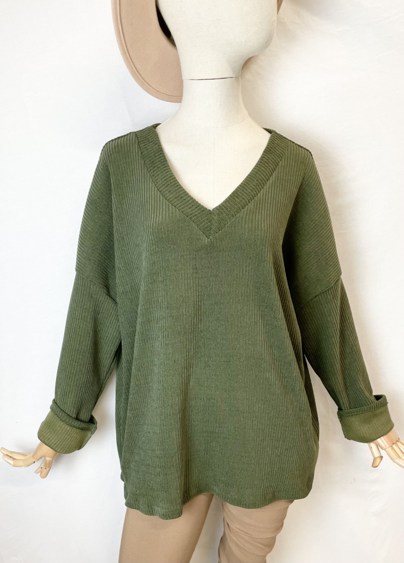 Grossiste Catherine Style - Pulls en velours cotelé oversize