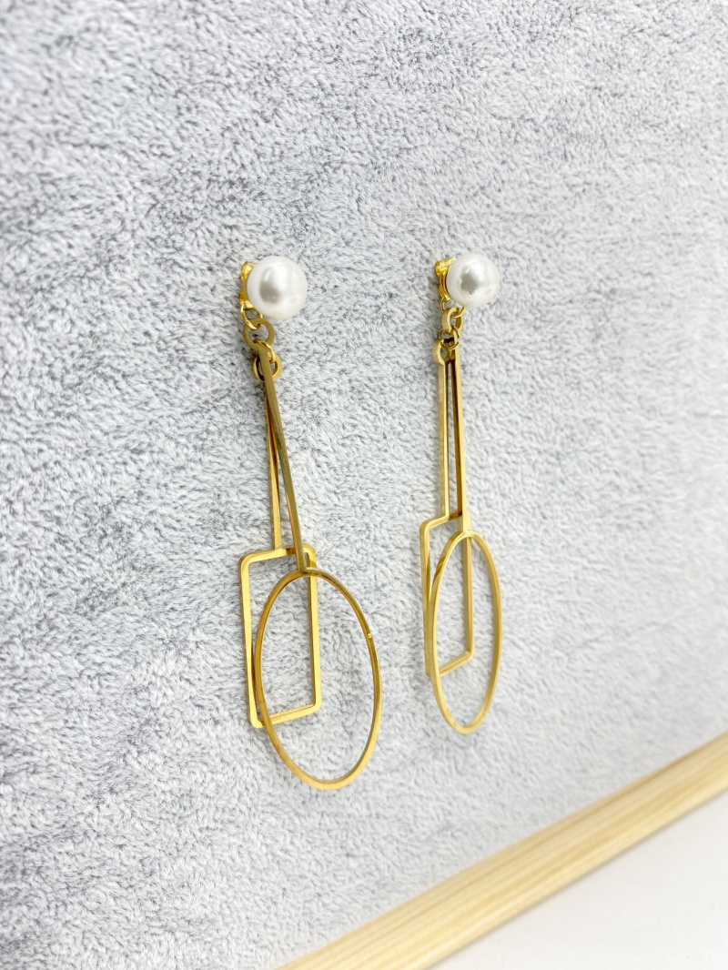 Wholesaler Cecile II - Steel earring