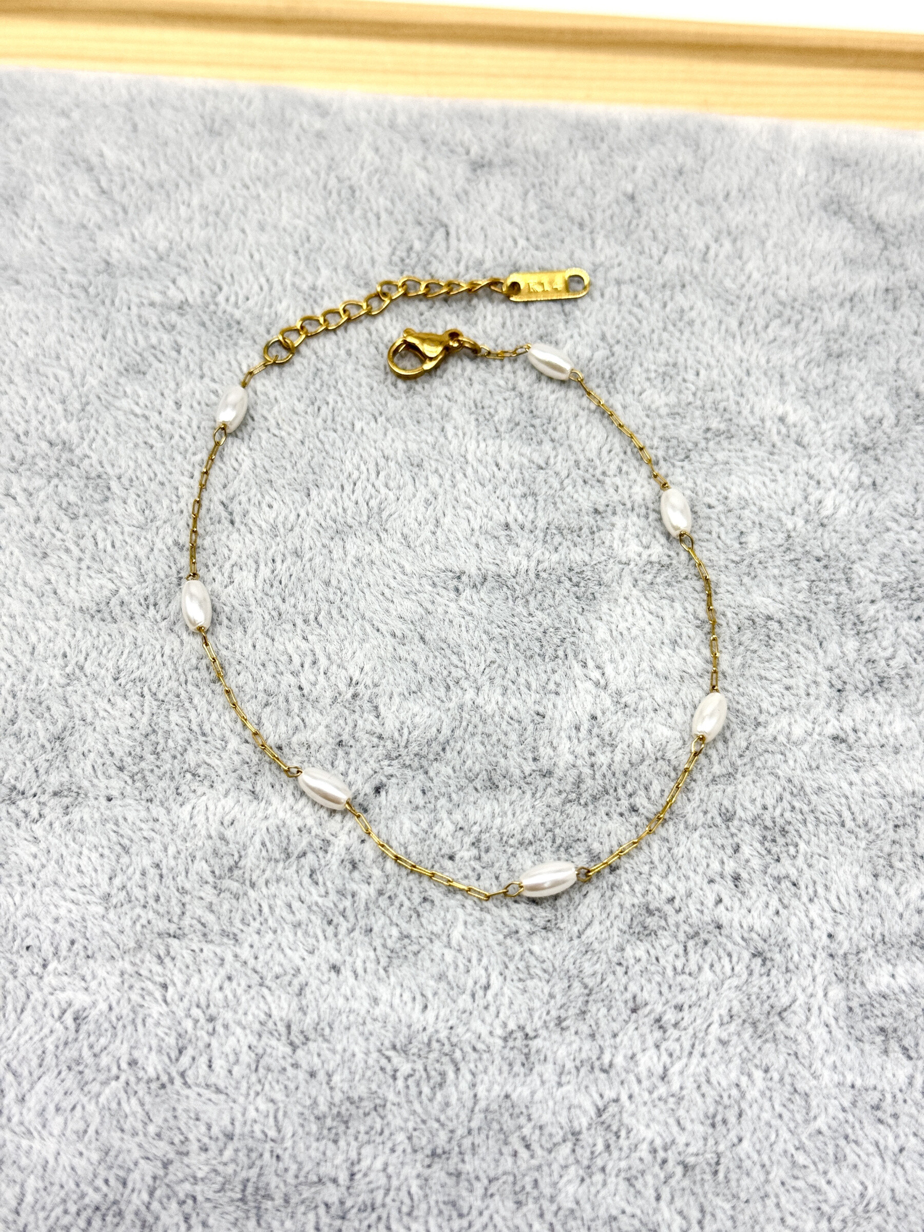 Wholesaler Cecile II - Stainless steel ankle chain.