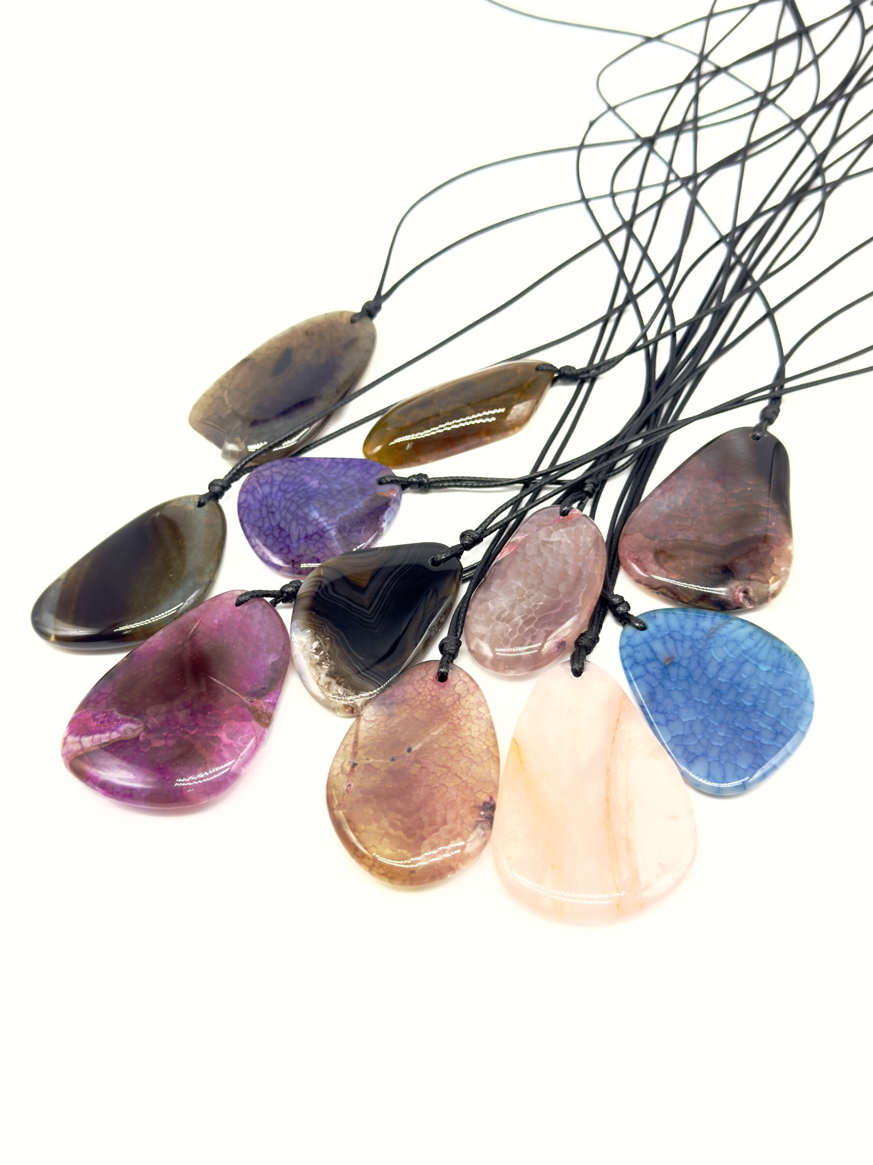 Wholesaler Cecile II - Set of 6 stone pendant necklaces