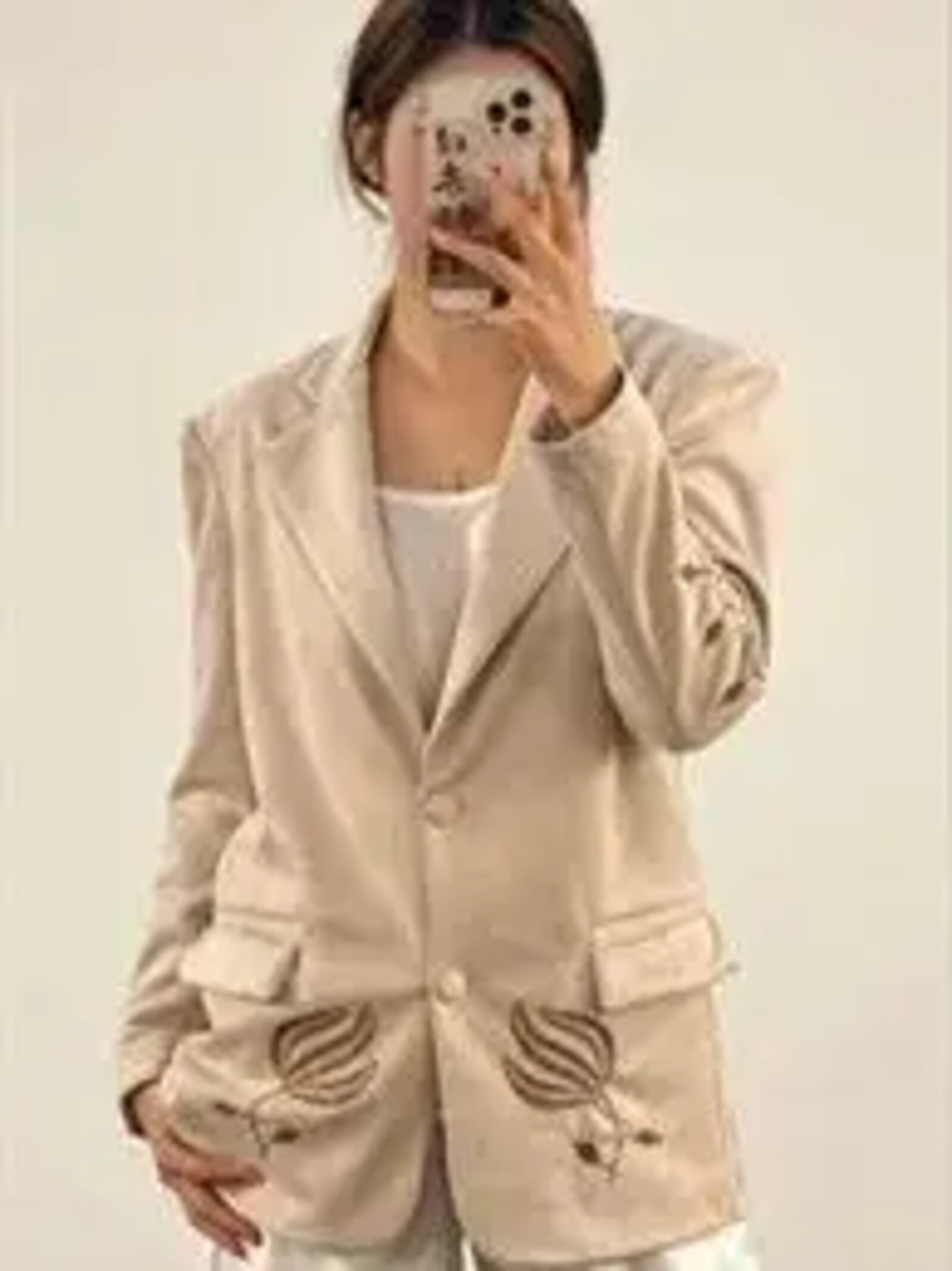 Grossista Cécile Wang - Blazer in camoscio BCG0707