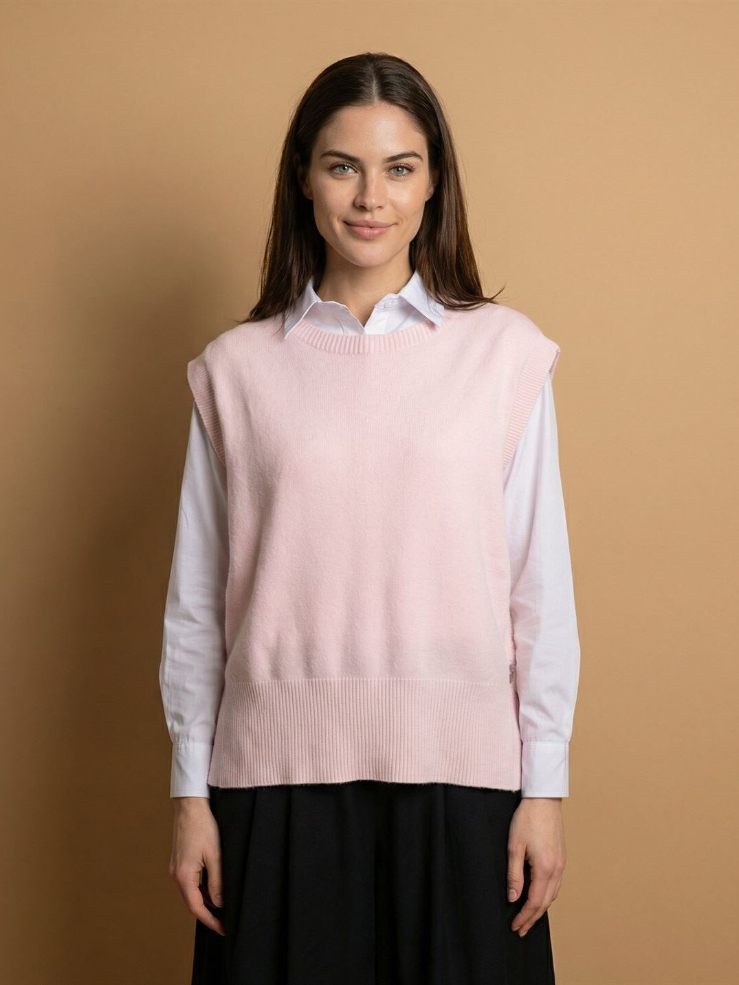 Grossiste CÉCILE WANG - Pancho col rond YF57015