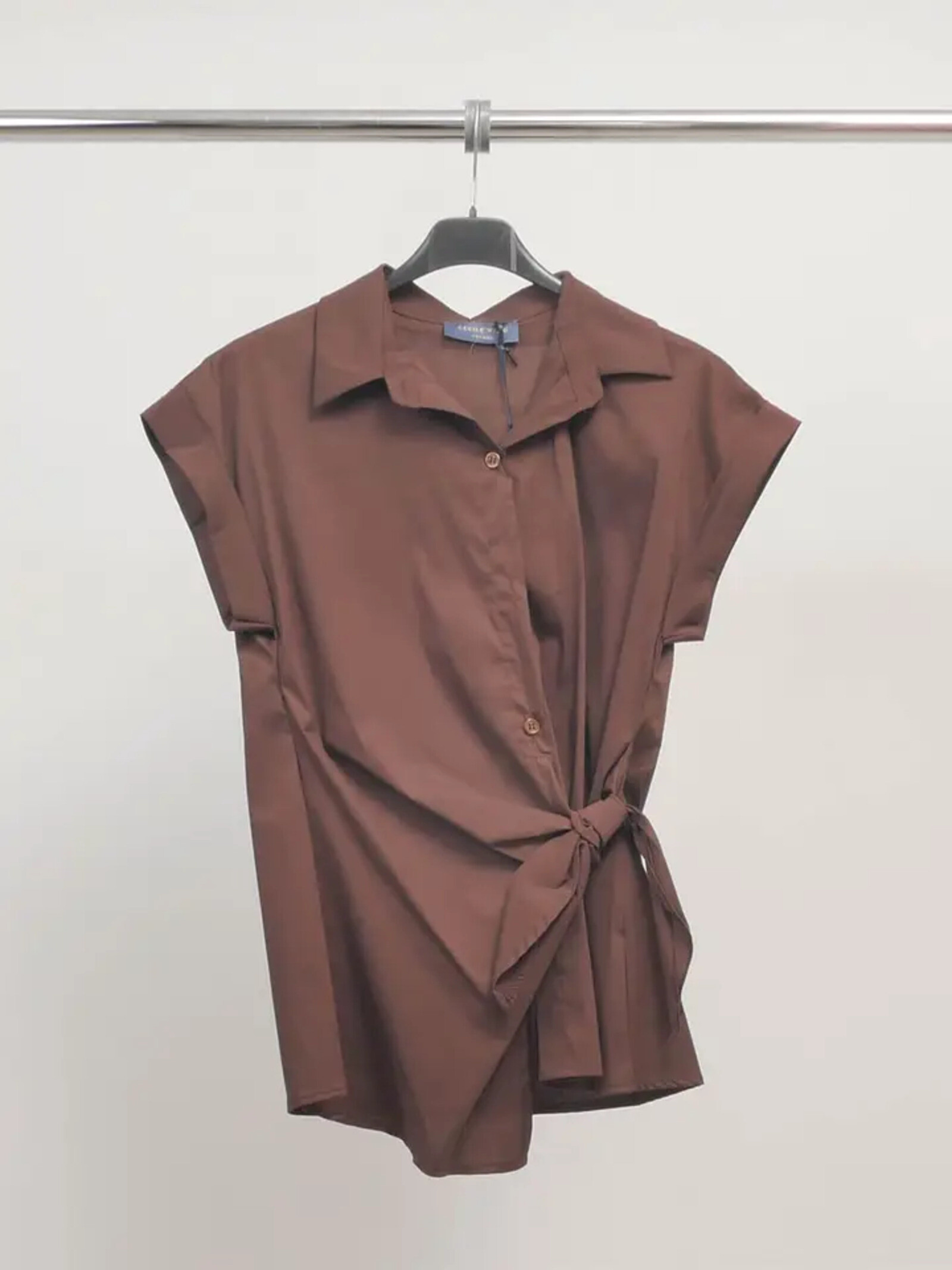 Mayorista Cécile Wang - Camisa sin mangas con cuello atado - TDM17824-2