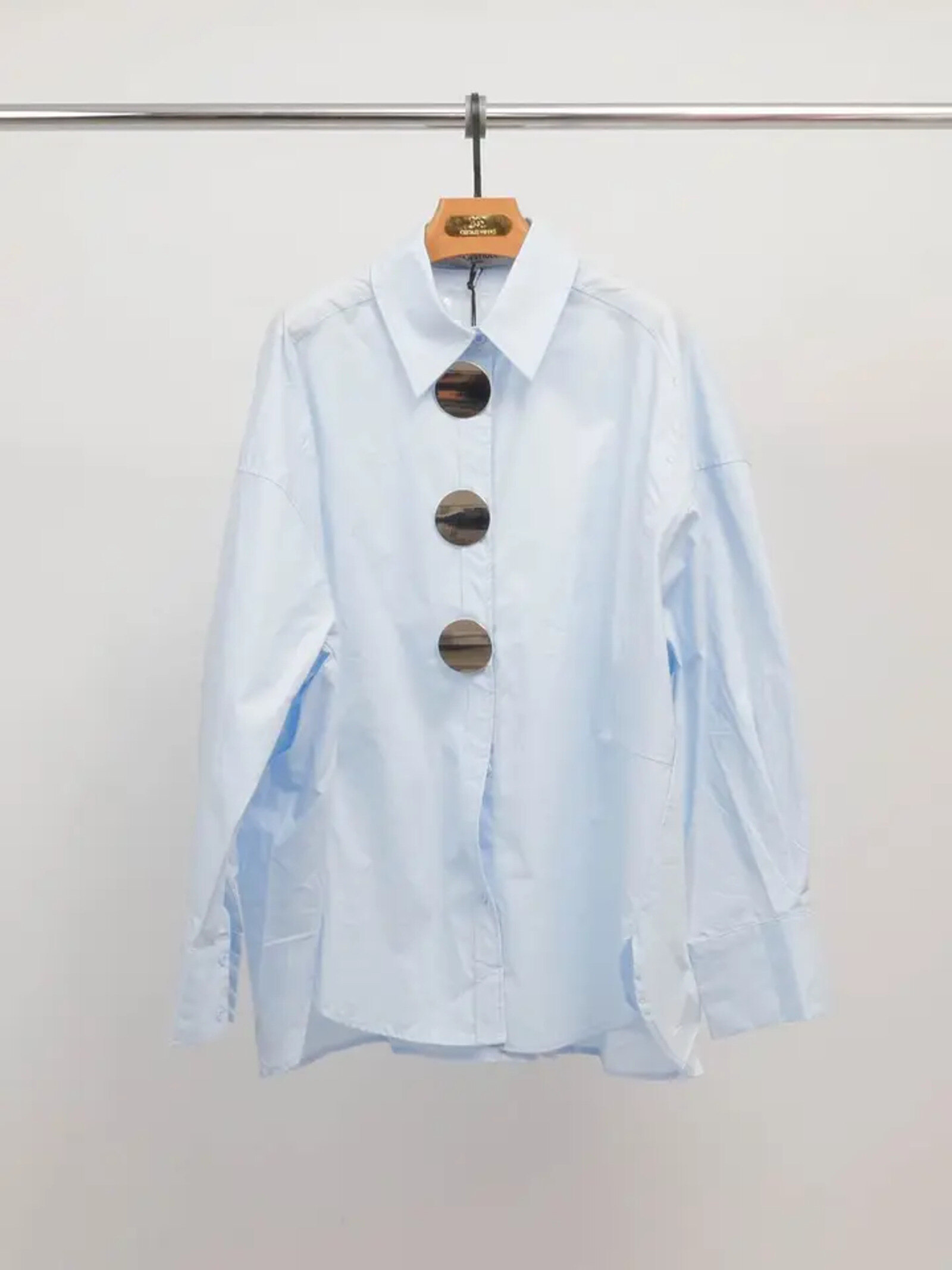 Mayorista Cécile Wang - Camisa de algodón con maxi botones MJ264782-S