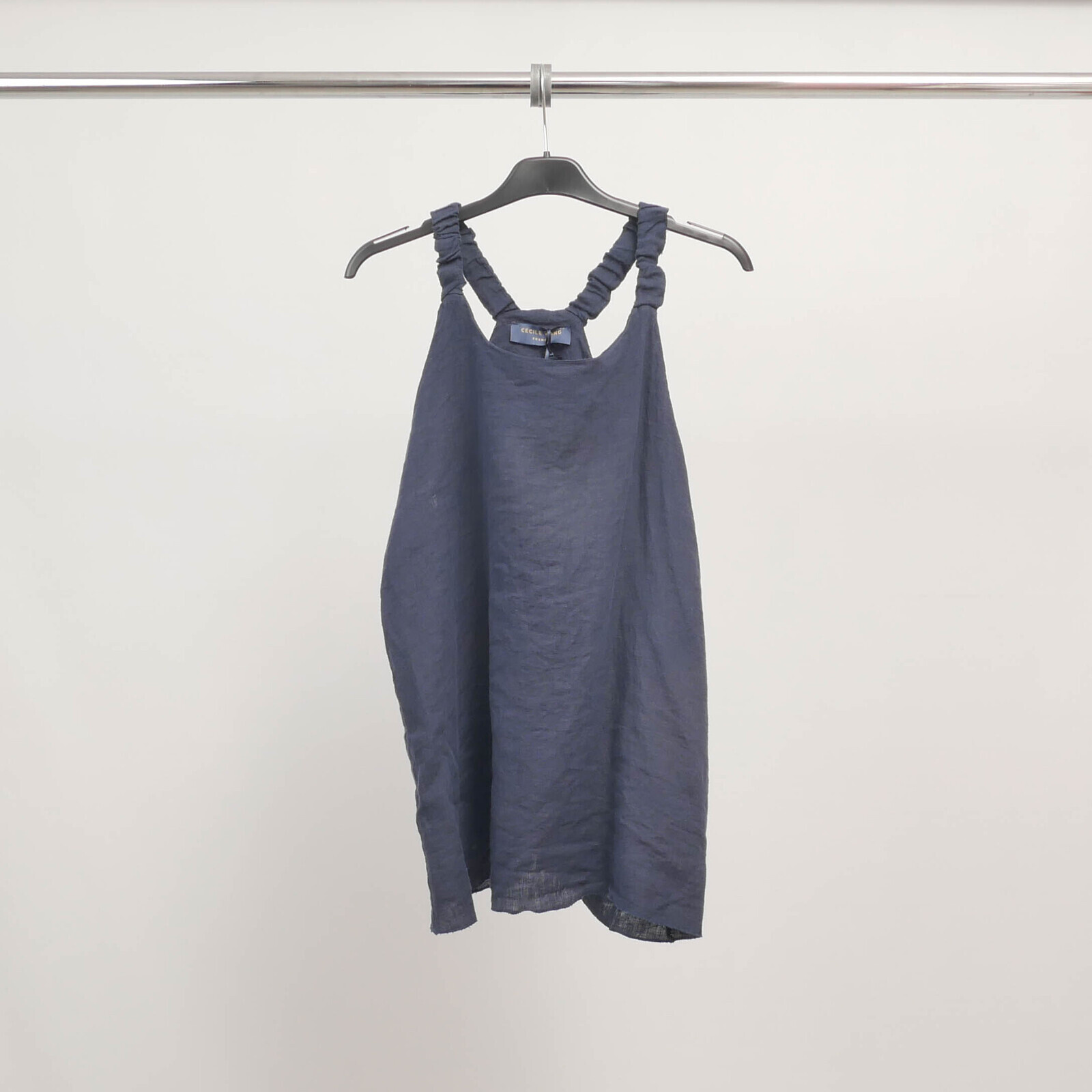 Wholesaler Cécile Wang - Linen tank top with gathered straps TDM61725