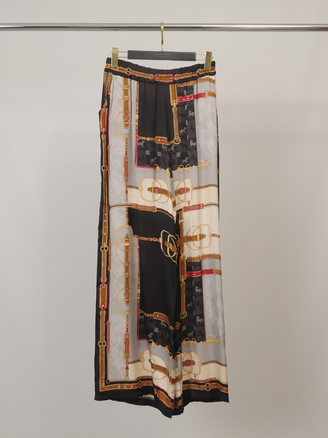 Grossista CÉCILE WANG - Pantaloni fluidi in raso KD9099VS-11