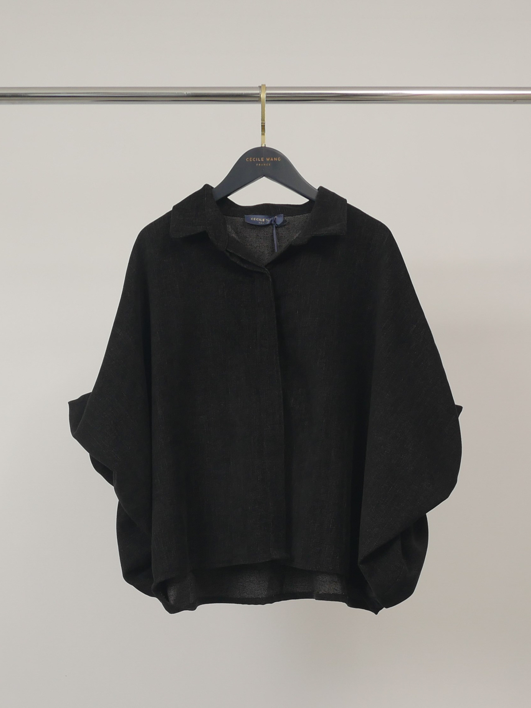 Mayorista CÉCILE WANG - Camisa holgada de chenilla con mangas abullonadas – THS38726VL