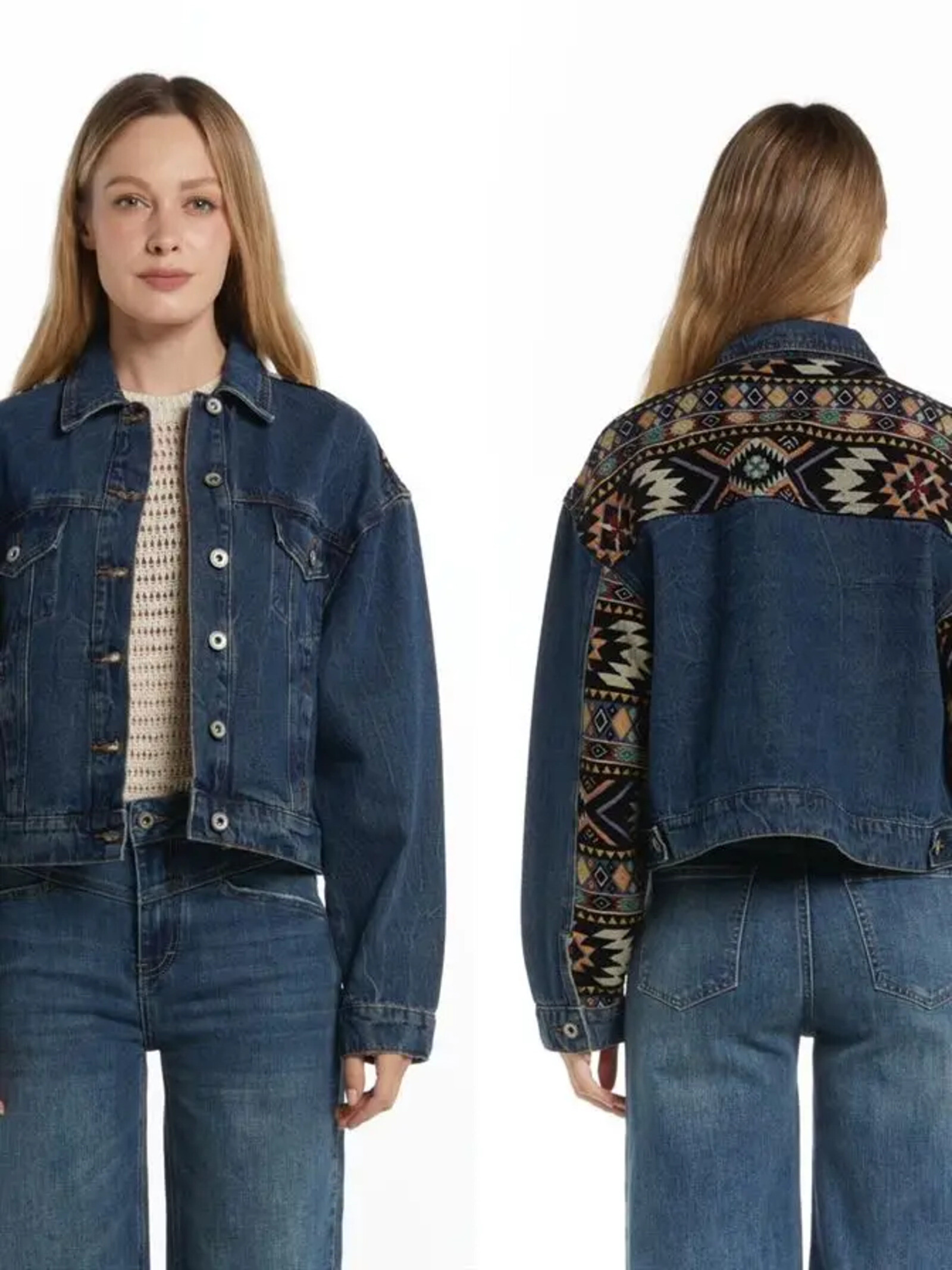 Grossista Cécile Wang - Giacca di jeans in denim SD9238