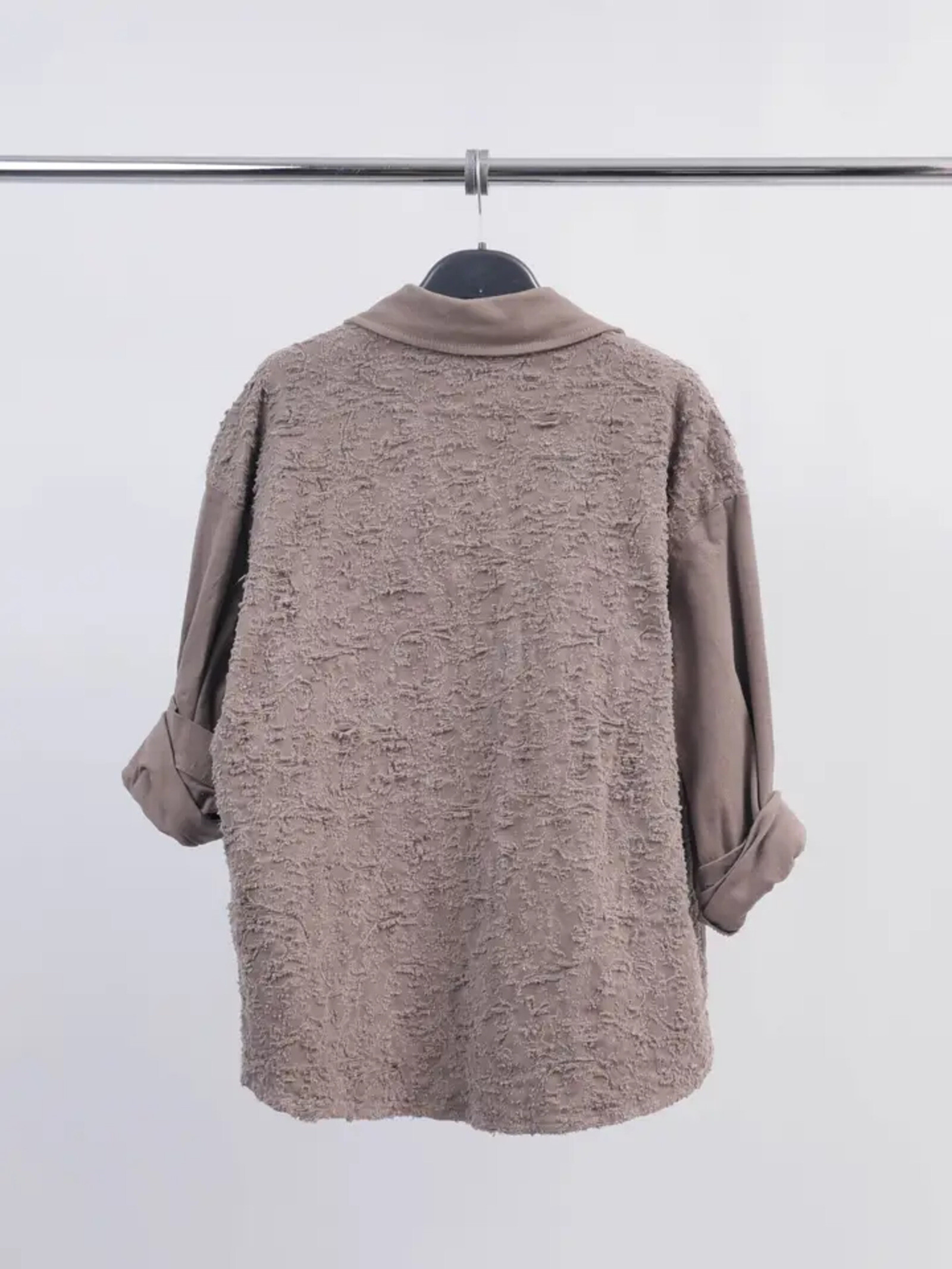 Grossista Cécile Wang - Camicia oversize in materiale lavorato CVA524102