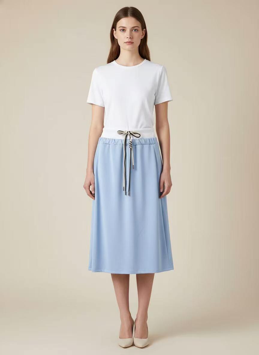 Wholesaler CEM - MIDI SKIRT IN SWEATSHIRT FABRIC