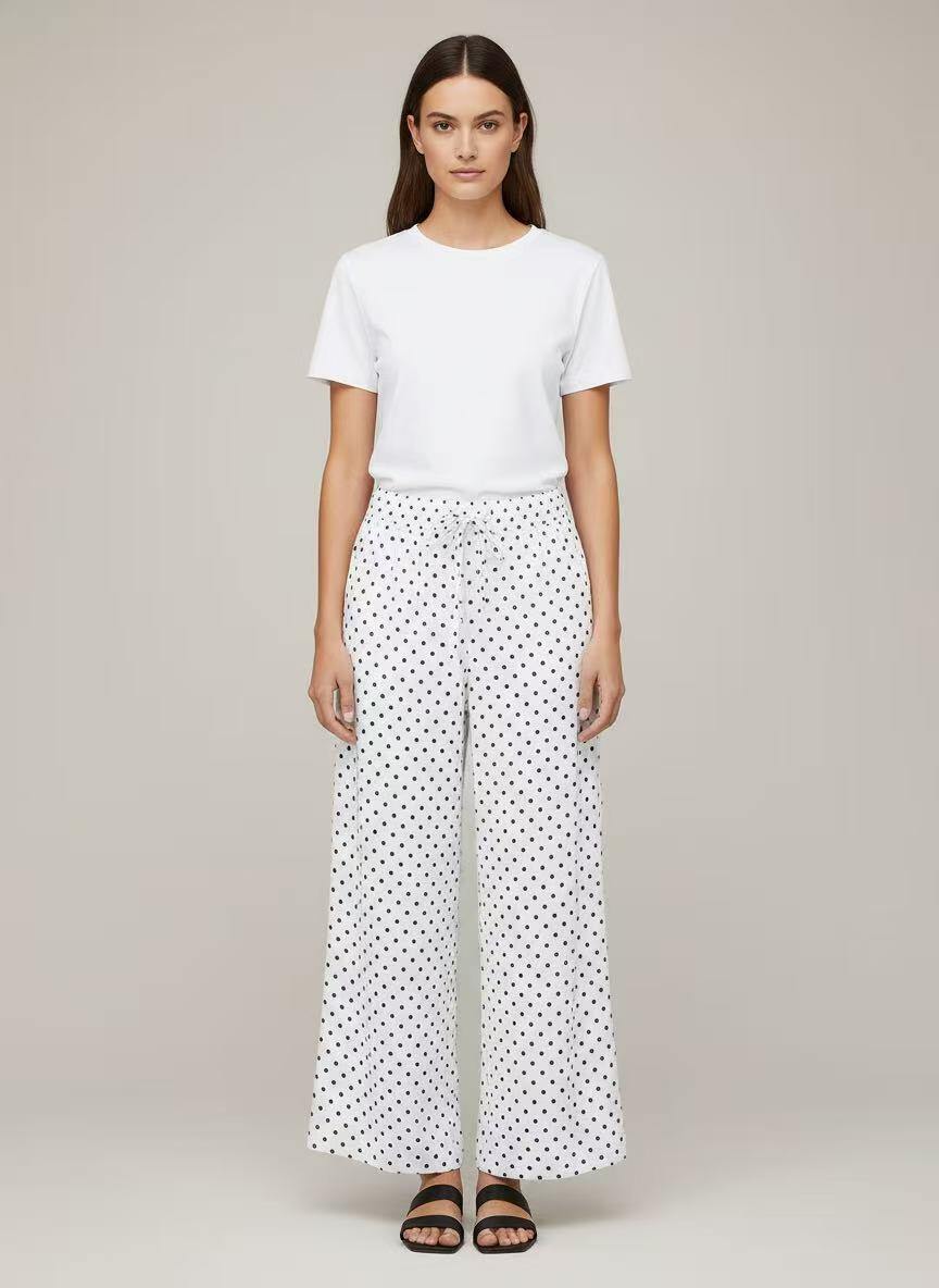 Wholesaler CEM - TENCEL POLKA DOT TROUSERS