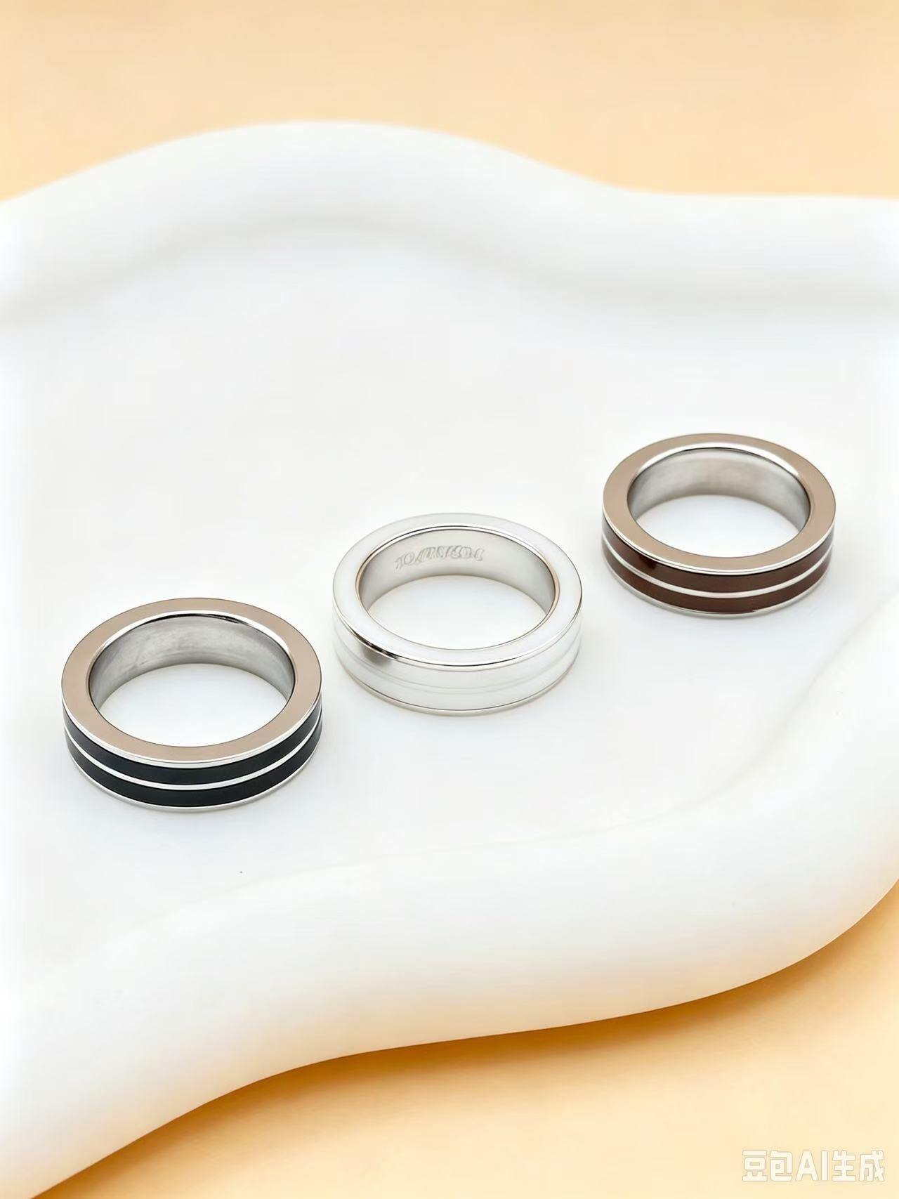 Großhändler Ceramik - Edelstahl- & Keramikring – Minimalistische Eleganz
