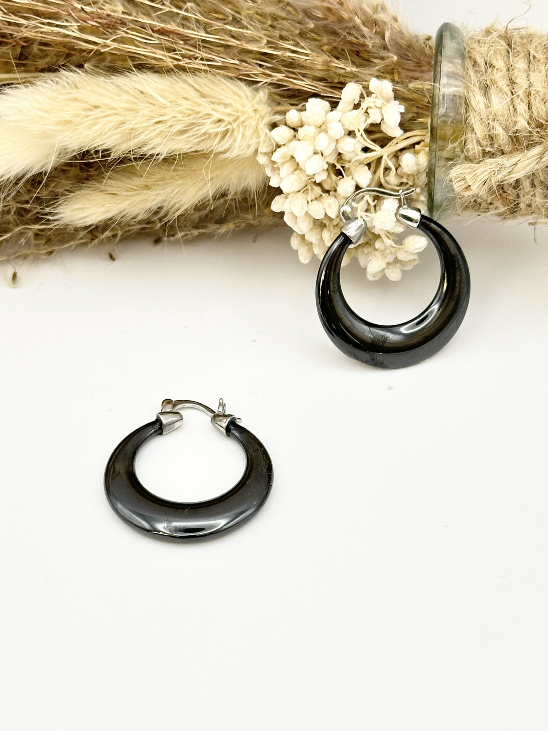 Wholesaler Ceramik - Women's Ceramic and Stainless Steel Drop Earrings