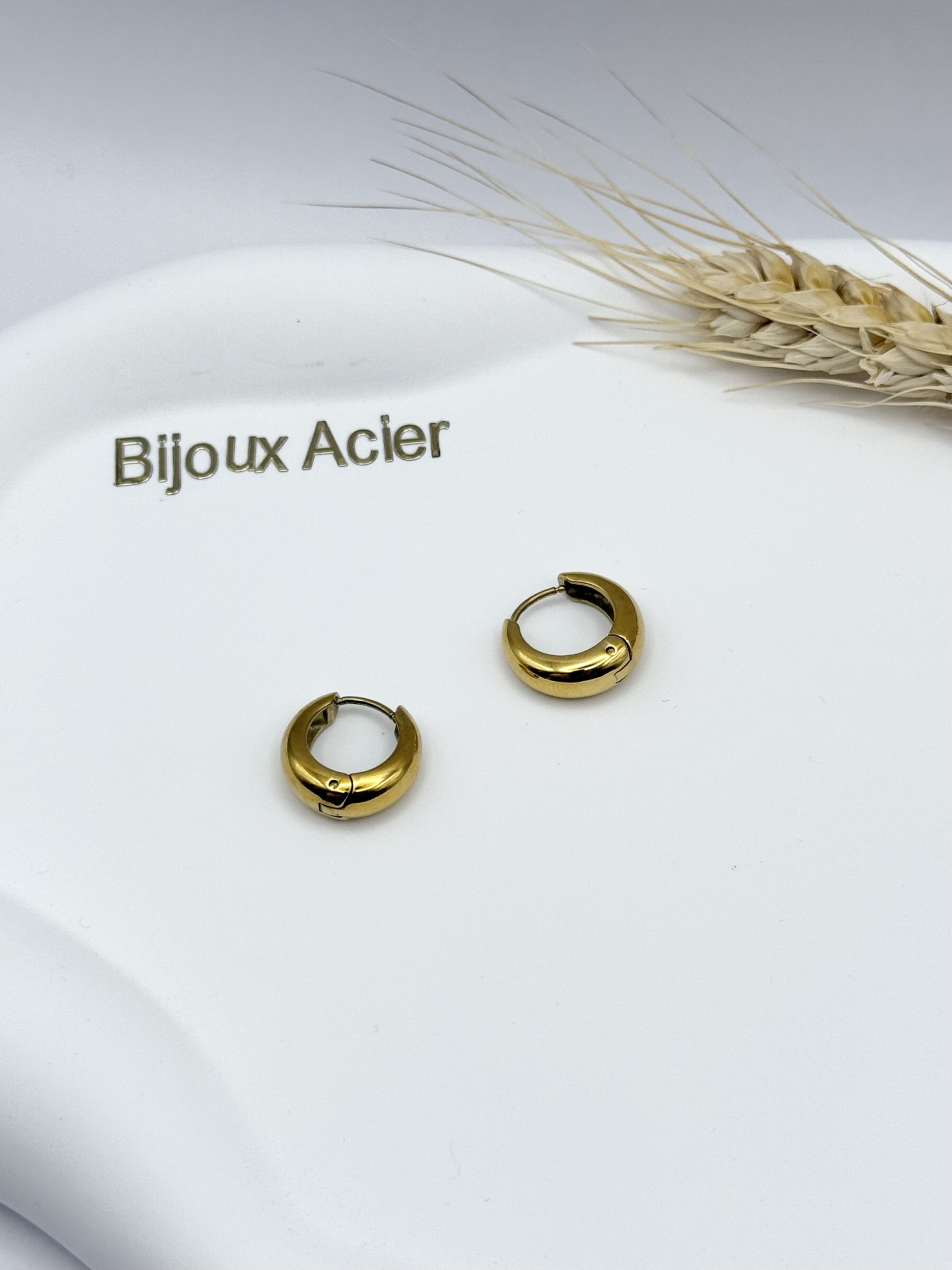Wholesaler Ceramik - Stainless steel earrings motif female silhouette