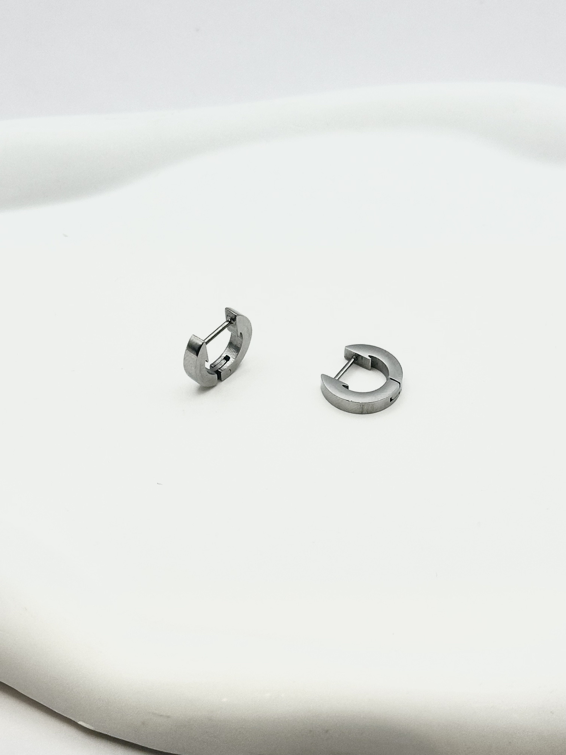 Wholesaler Ceramik - Stainless steel earrings – shiny silver finish