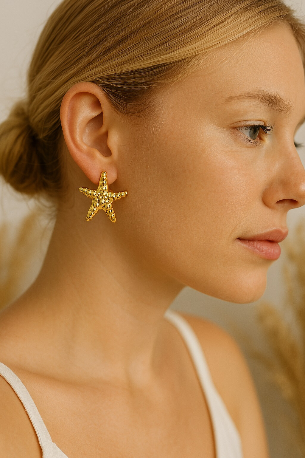 Wholesaler Ceramik - Stainless steel earrings motif female silhouette