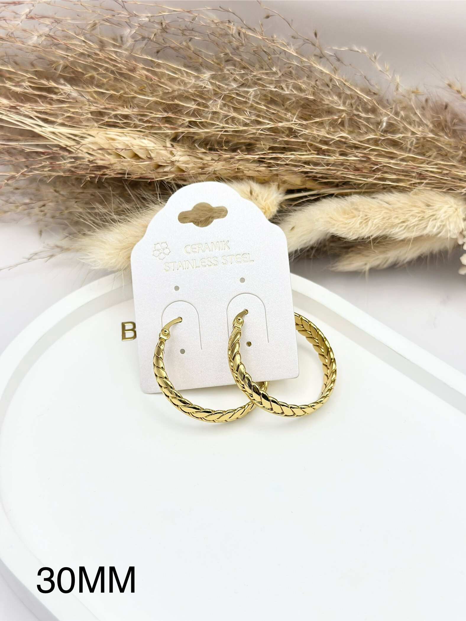 Wholesaler Ceramik - Trèfles stainless steel earrings
